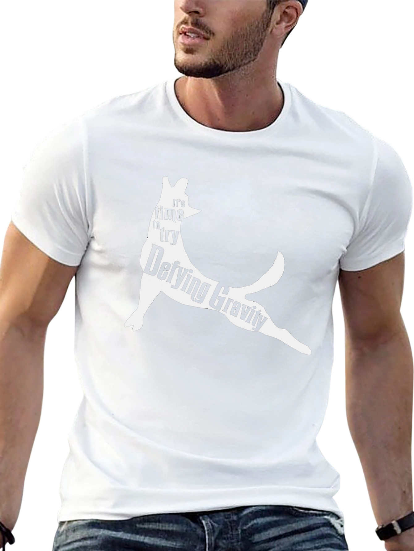Defying Gravity Graphic Tee - Unique Design Soft Cotton