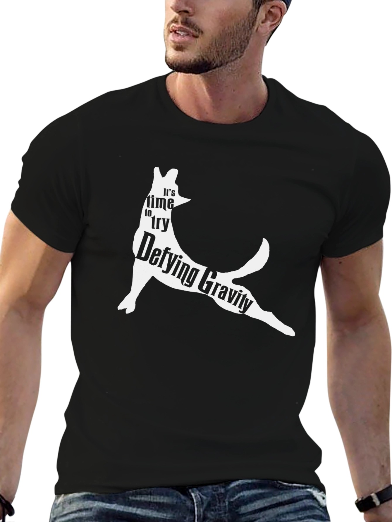 Defying Gravity Graphic Tee - Unique Design Soft Cotton