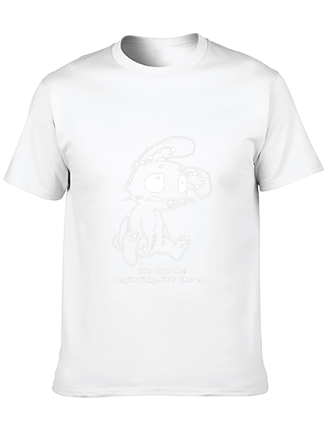 Creepy Cute Bunny Black T-Shirt