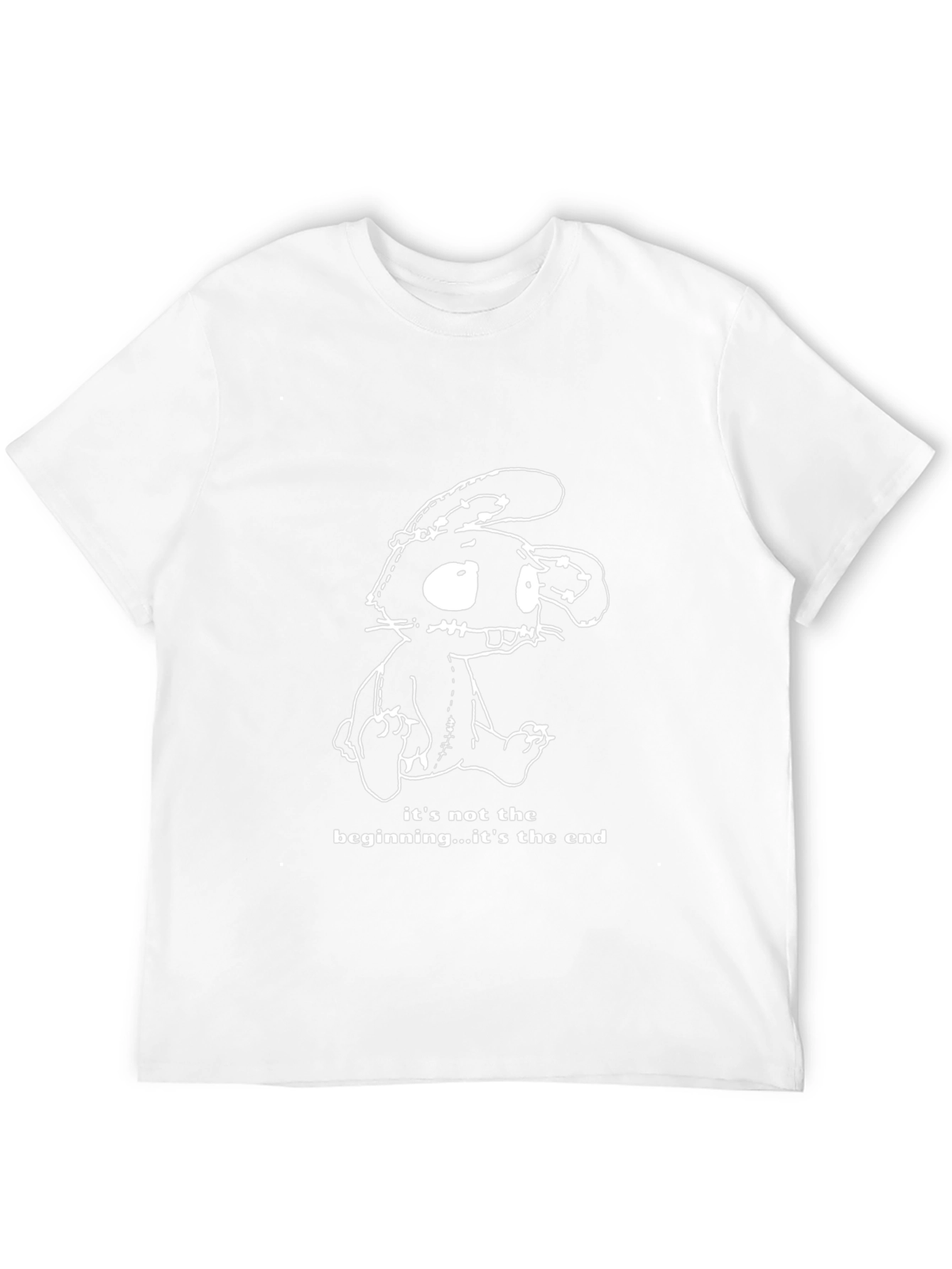 Creepy Cute Bunny Black T-Shirt