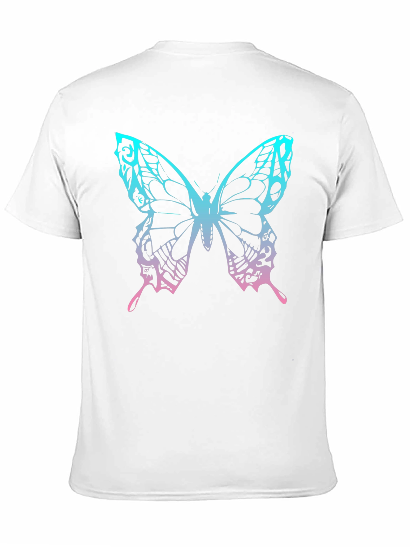 Butterfly Graphic Print Black T-Shirt