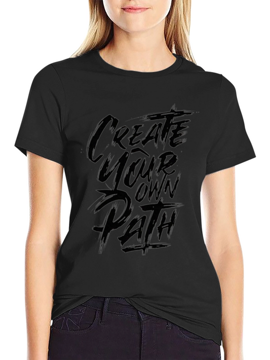 Create Your Own Path Black Graphic Tee