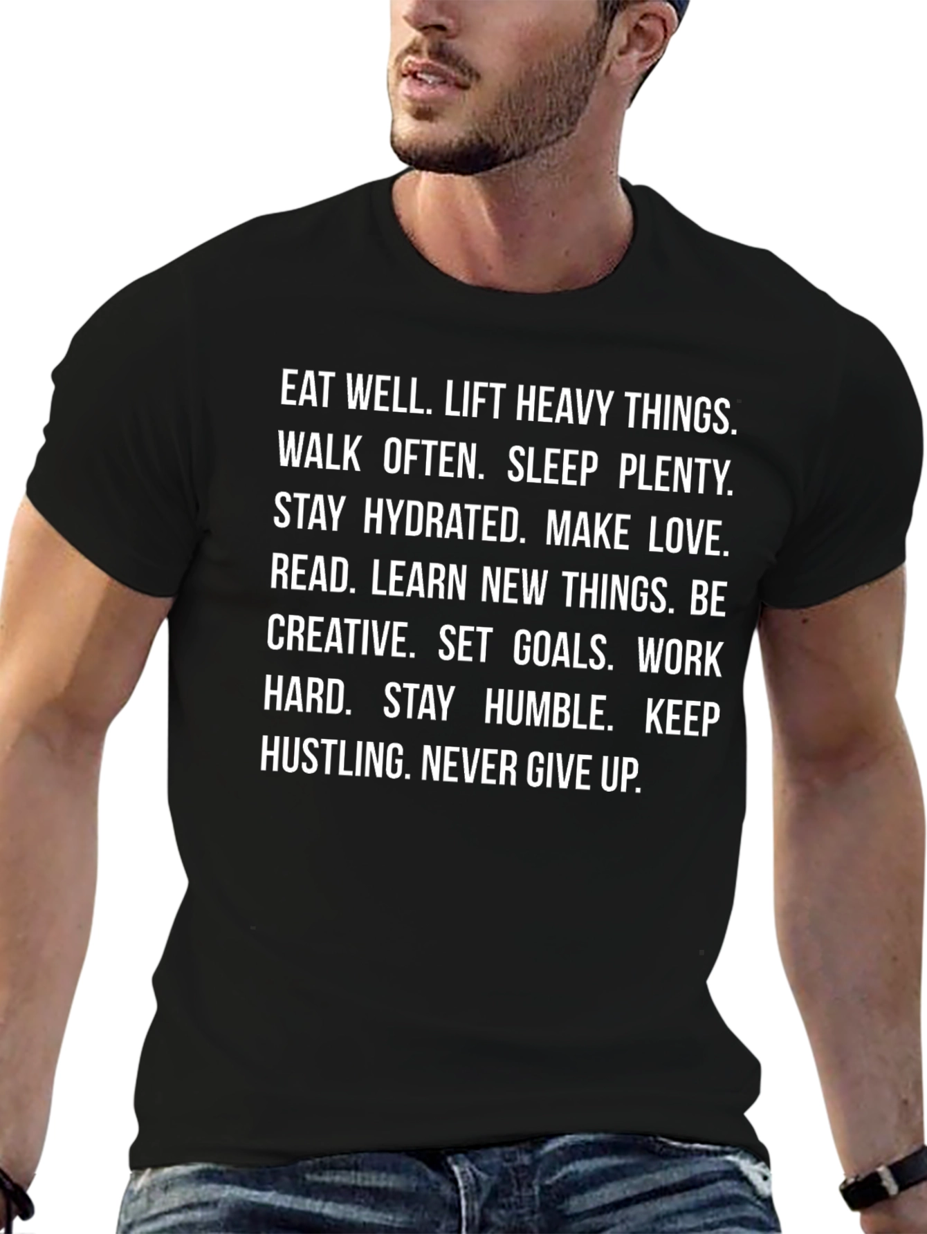 Motivational Graphic Print Tee