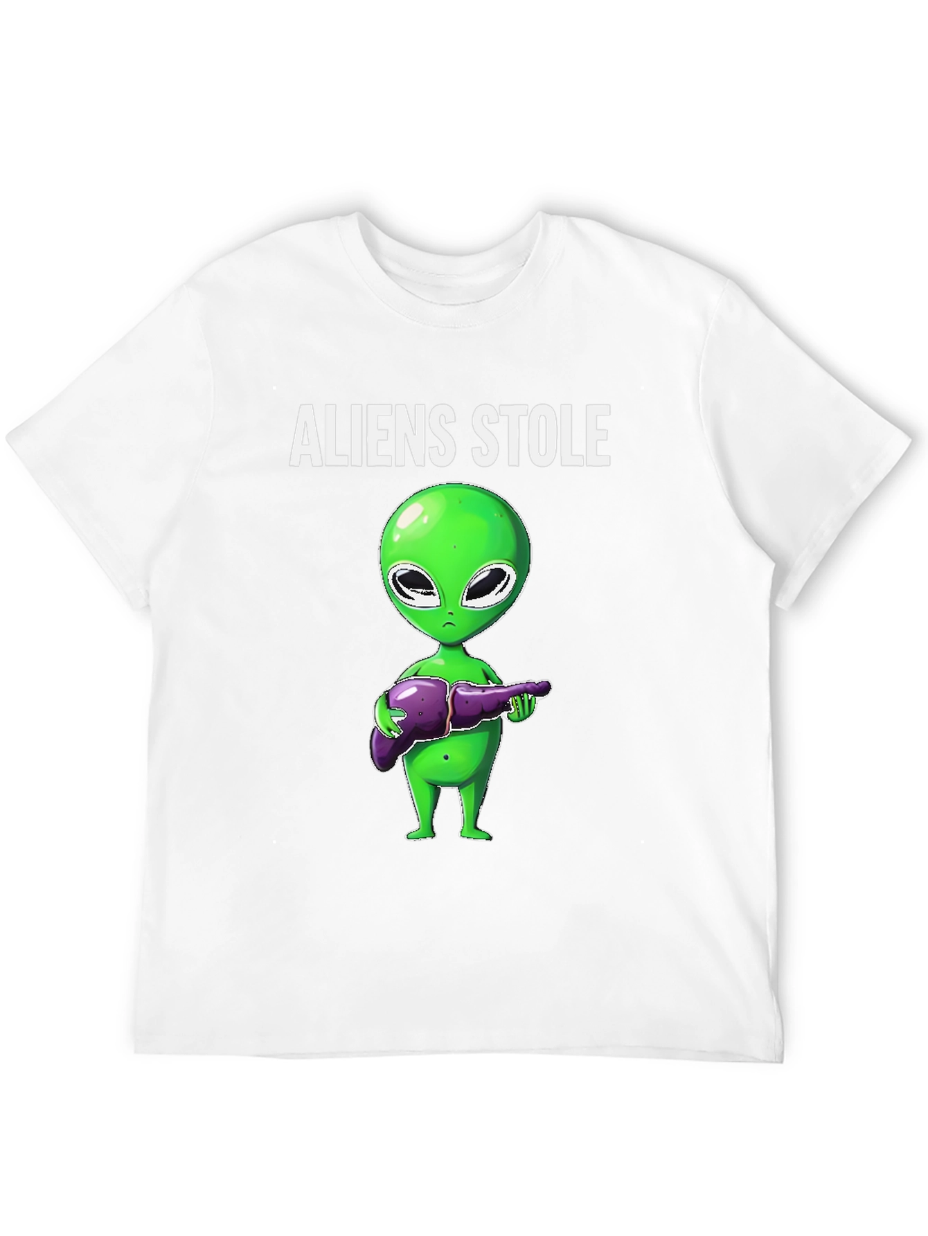 Aliens Stole My Liver Graphic T-Shirt