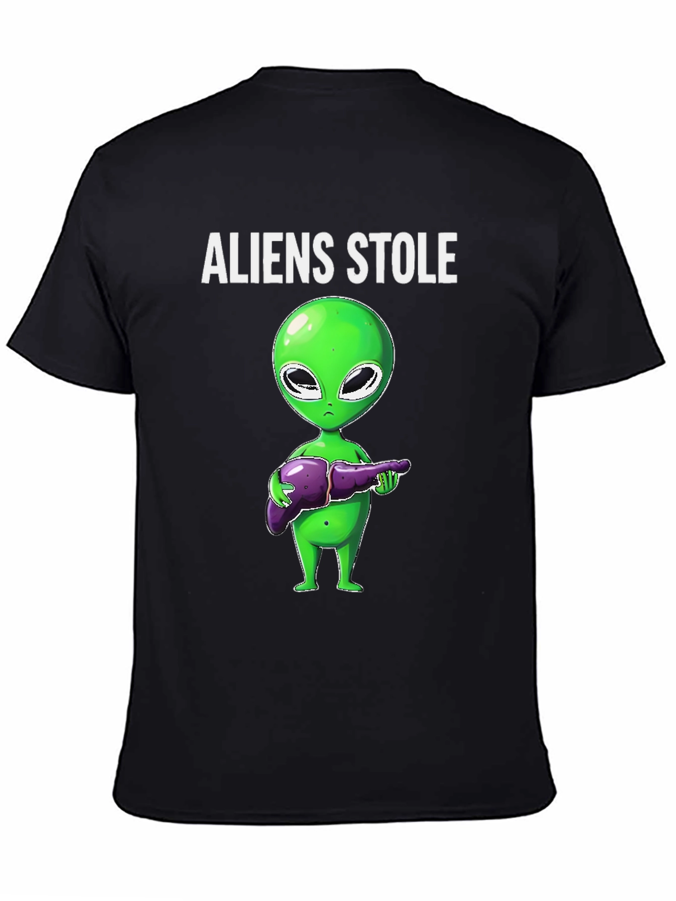 Aliens Stole My Liver Graphic T-Shirt