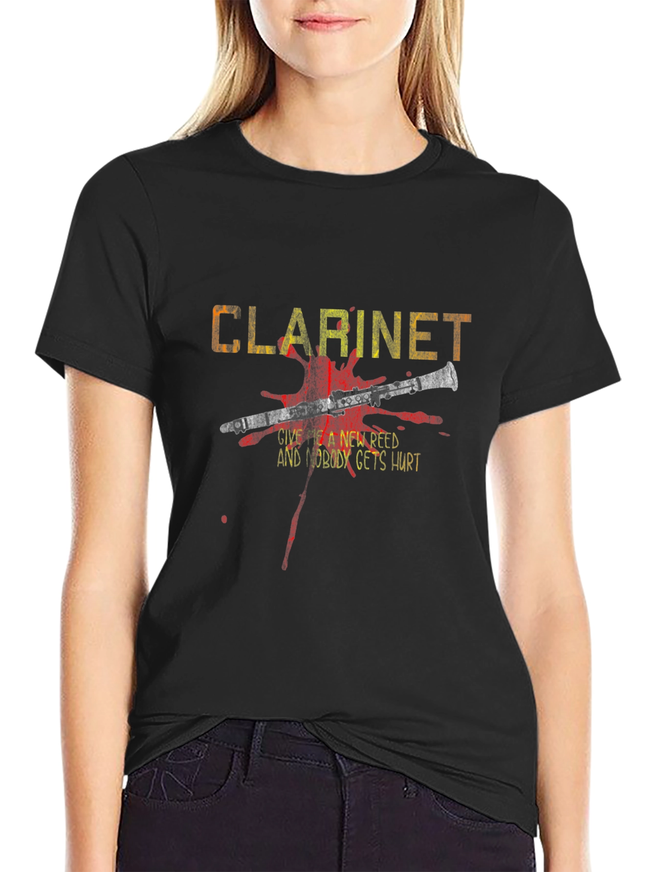 Clarinet New Reed T-Shirt - Music Band Tee