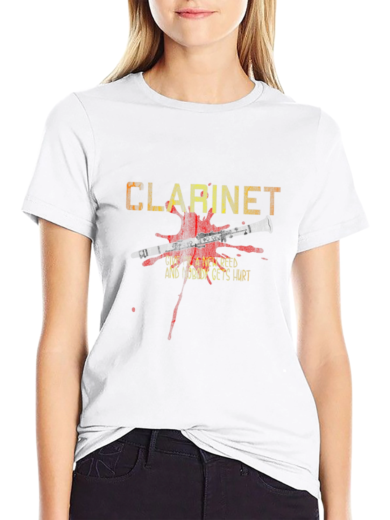 Clarinet New Reed T-Shirt - Music Band Tee