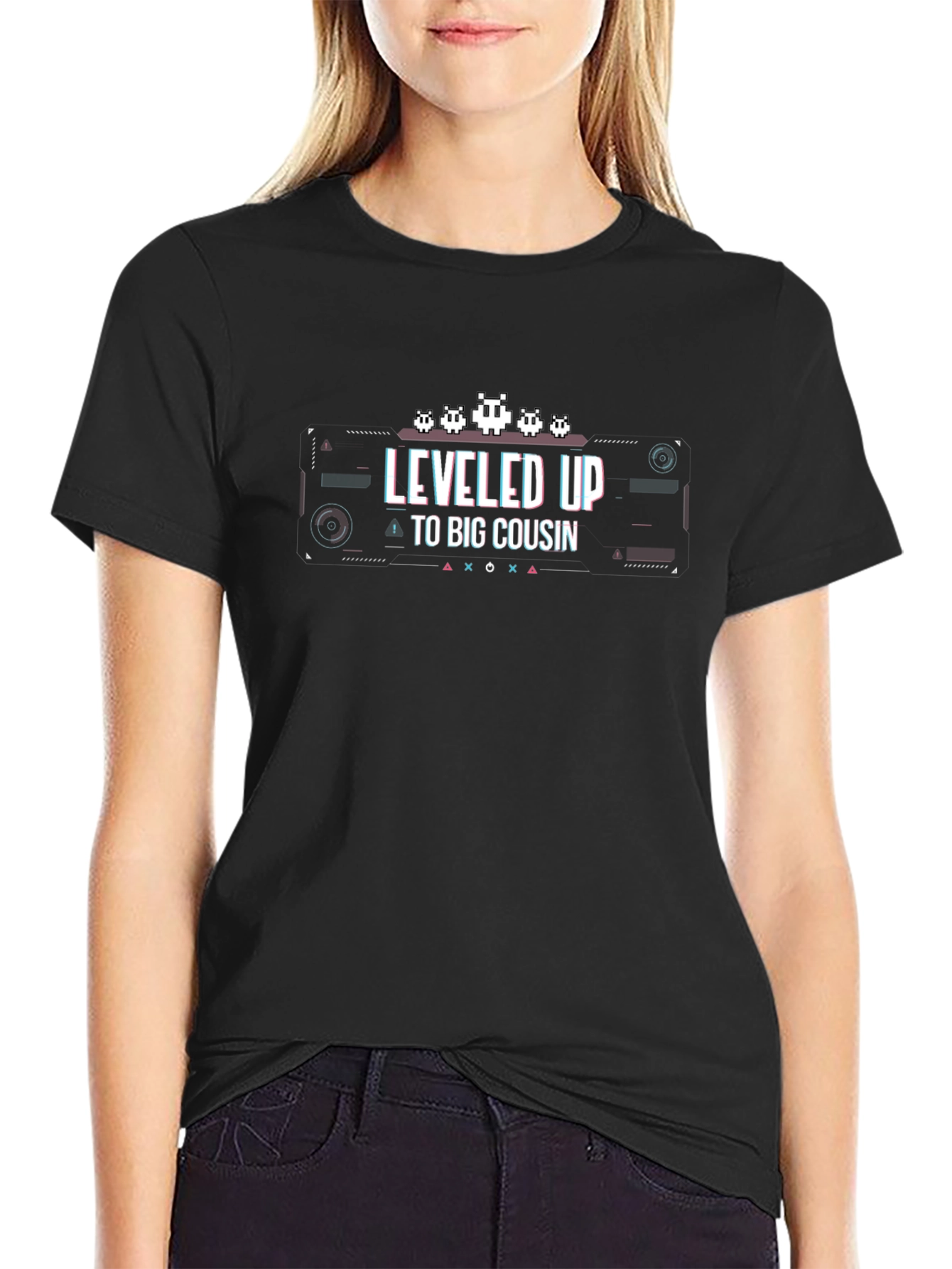 Leveled Up To Big Cousin Graphic Tee