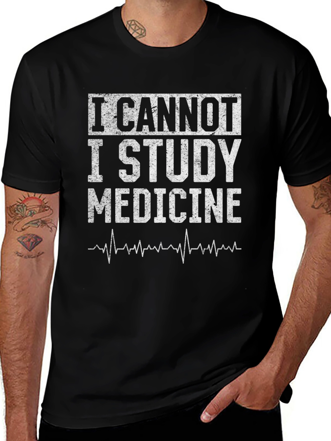 I Cannot I Study Medicine Graphic T-Shirt