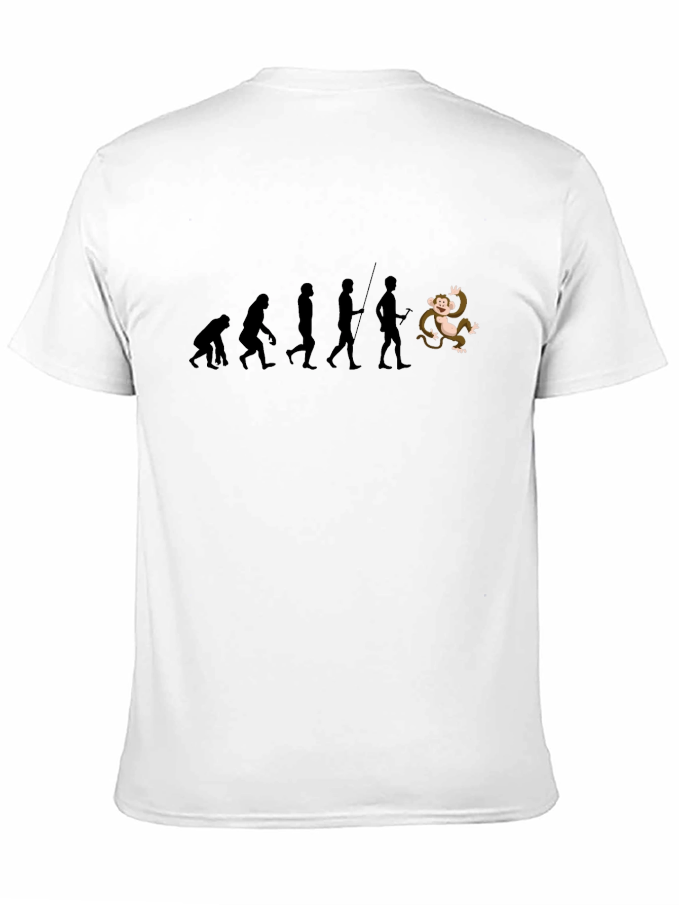 Evolution & Monkey Graphic T-Shirt