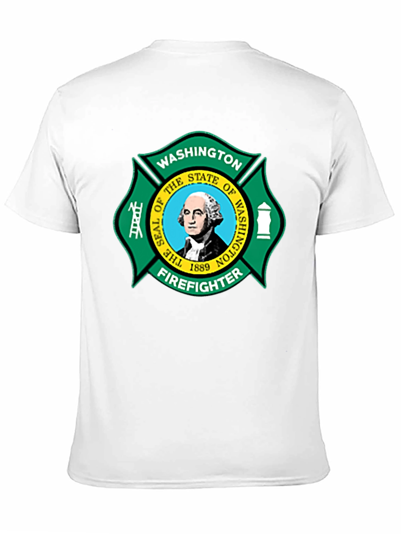 Washington Firefighter T-Shirt - State Seal Graphic Tee