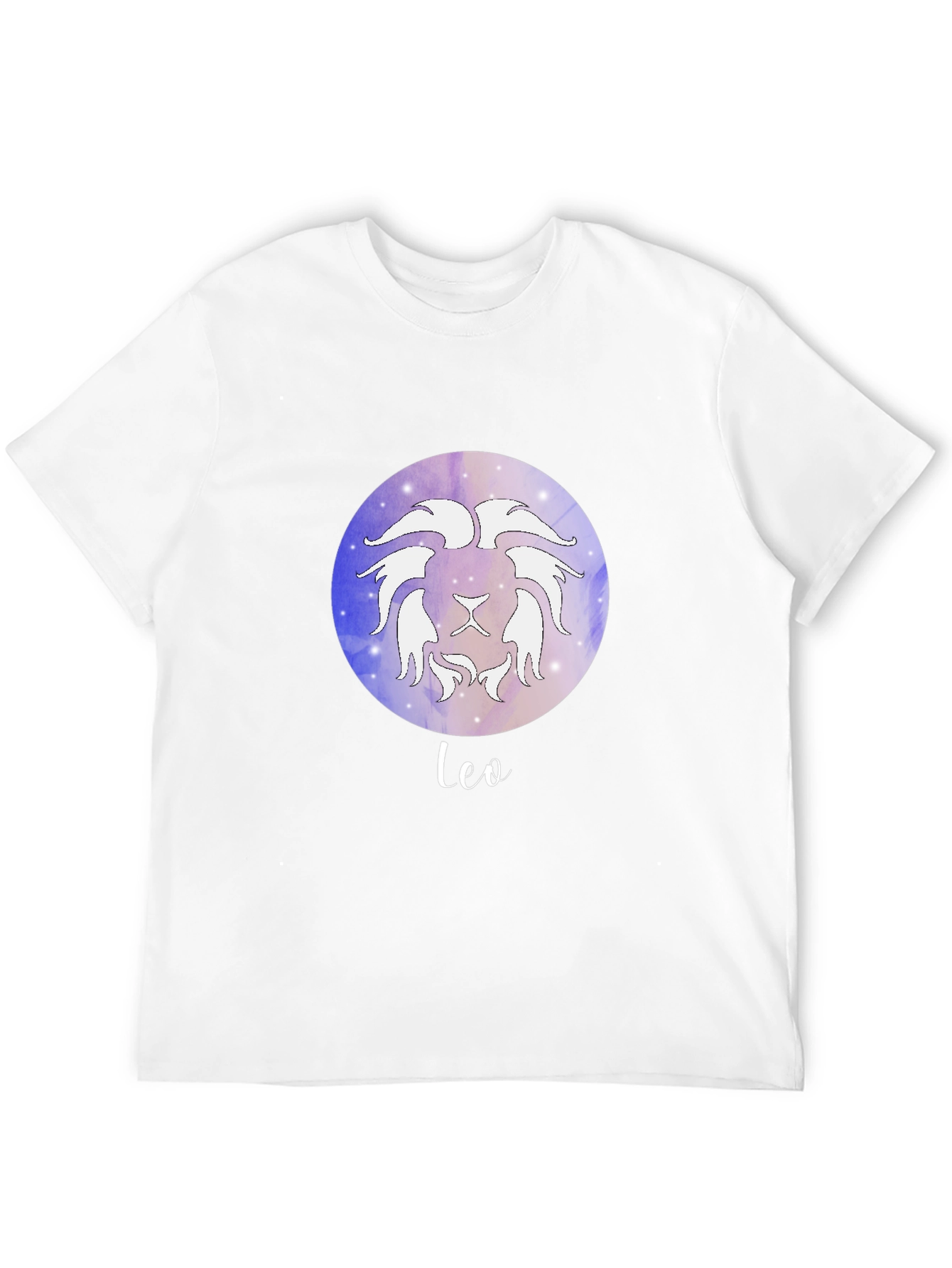 Leo Zodiac Graphic Tee - Black Cotton Astrology T-Shirt