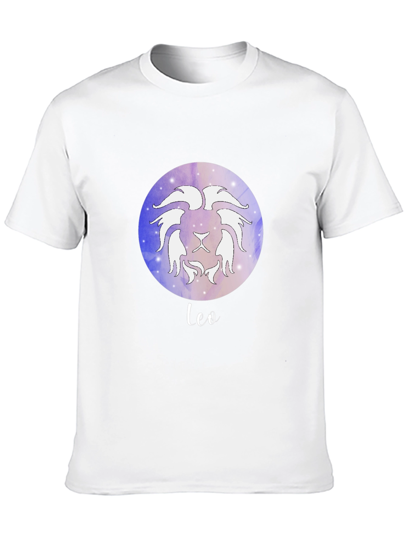 Leo Zodiac Graphic Tee - Black Cotton Astrology T-Shirt