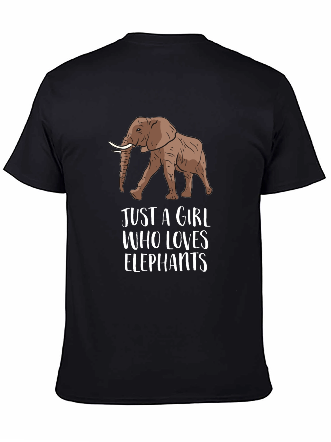 Elephant Lover Graphic Tee - Unisex Black T-Shirt