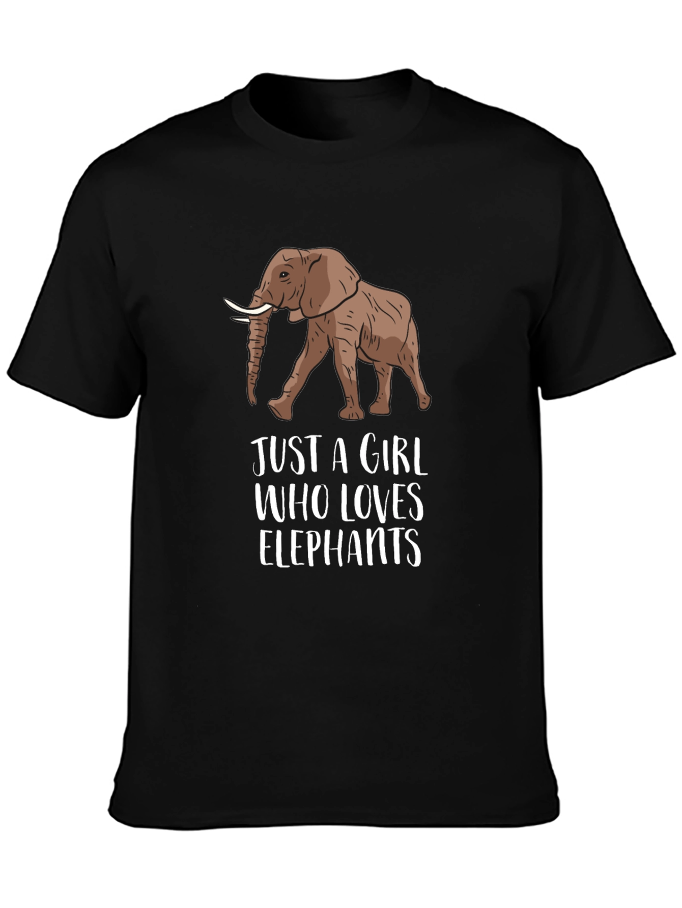 Elephant Lover Graphic Tee - Unisex Black T-Shirt