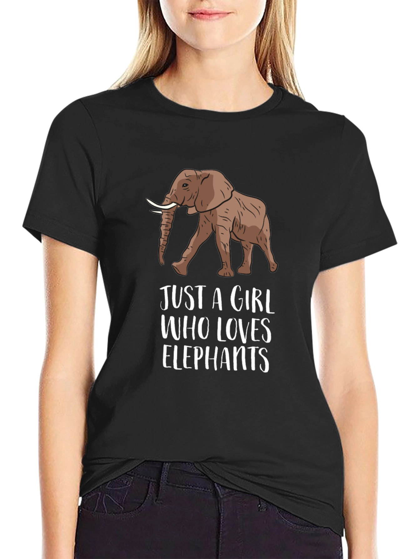 Elephant Lover Graphic Tee - Unisex Black T-Shirt