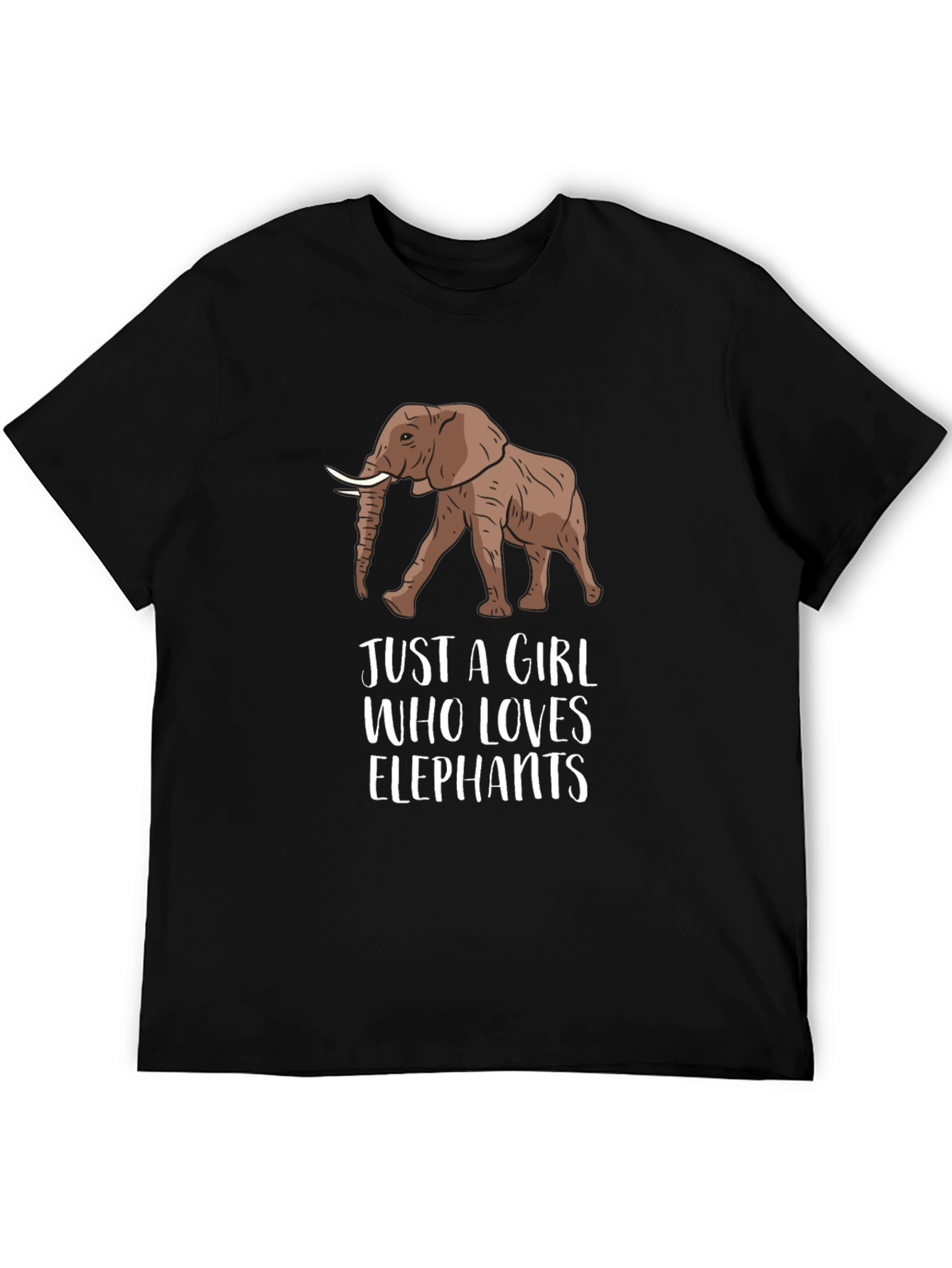 Elephant Lover Graphic Tee - Unisex Black T-Shirt