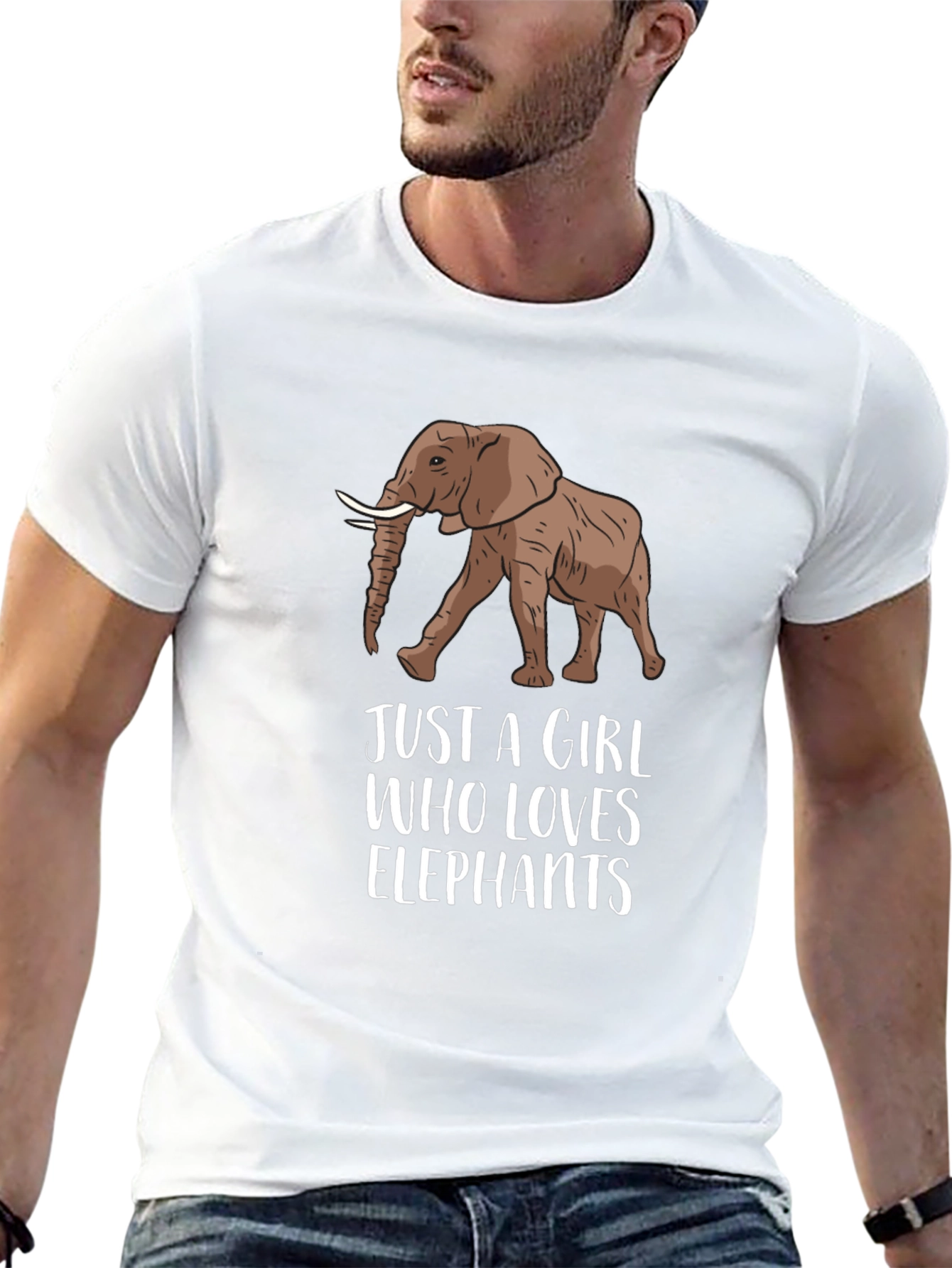 Elephant Lover Graphic Tee - Unisex Black T-Shirt