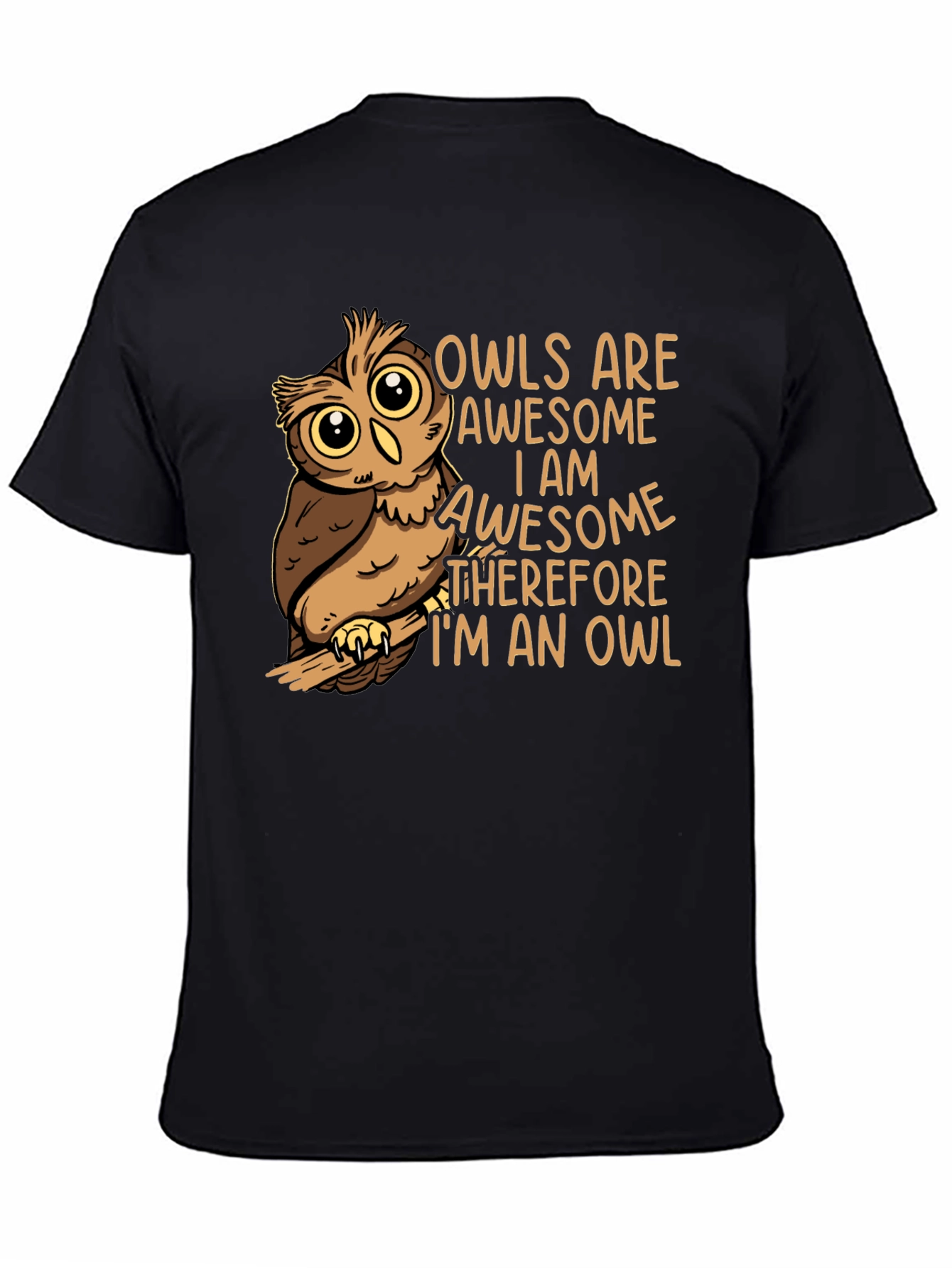 Awesome Owl Graphic T-Shirt - Soft Cotton Blend