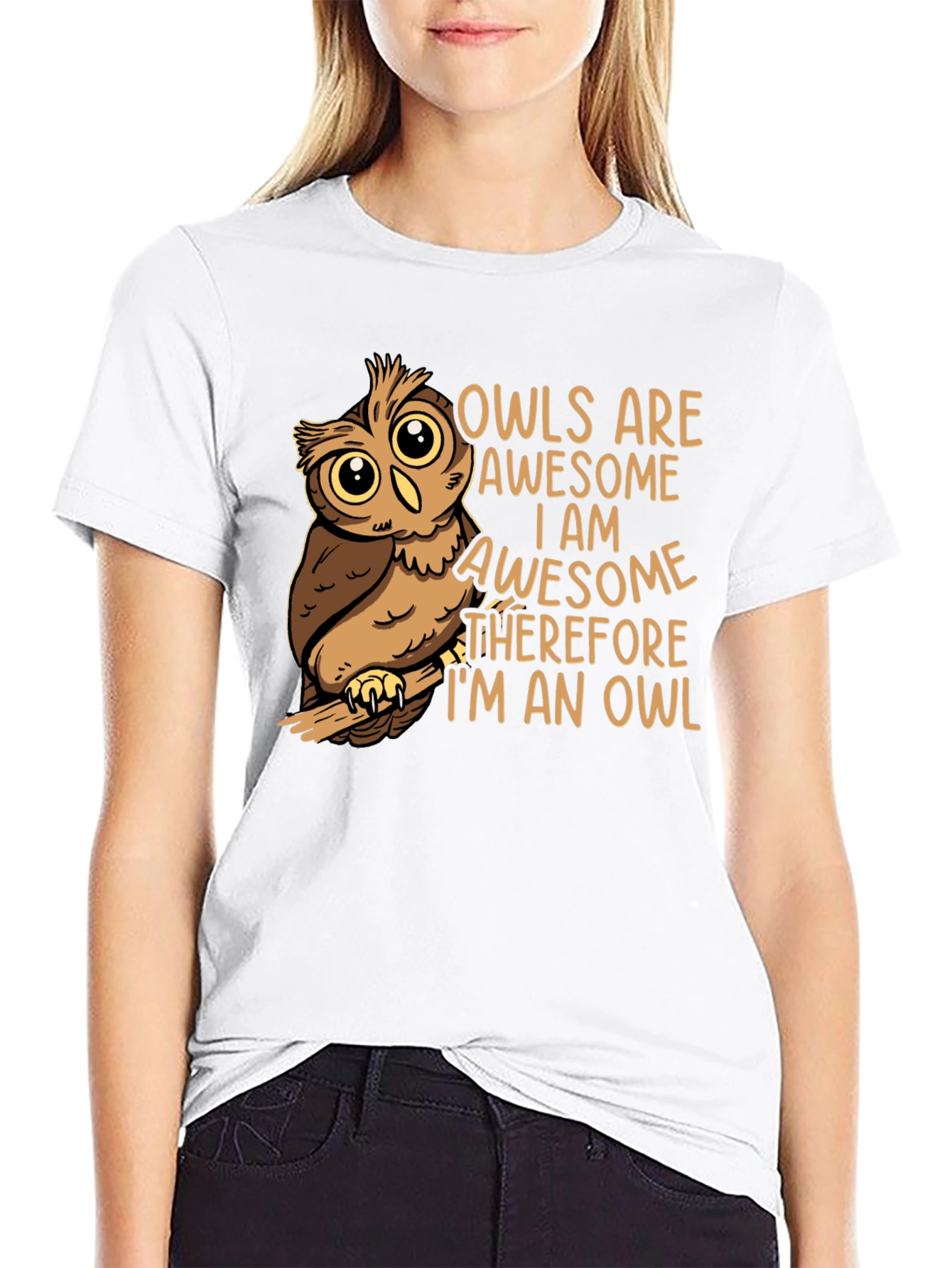 Awesome Owl Graphic T-Shirt - Soft Cotton Blend