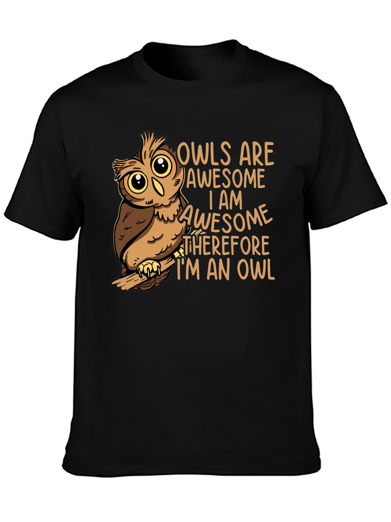Awesome Owl Graphic T-Shirt - Soft Cotton Blend