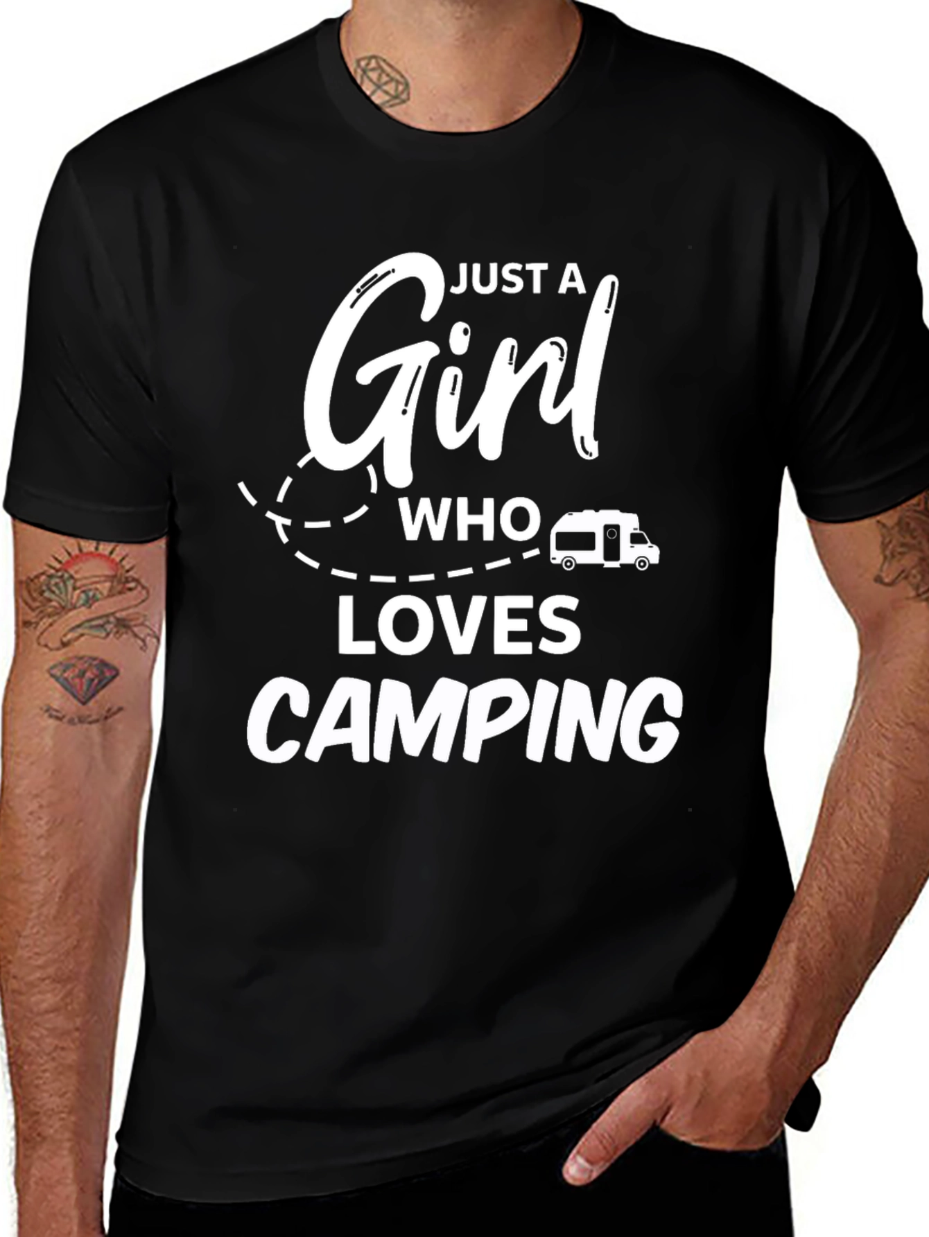 Just a Girl Who Loves Camping T-Shirt
