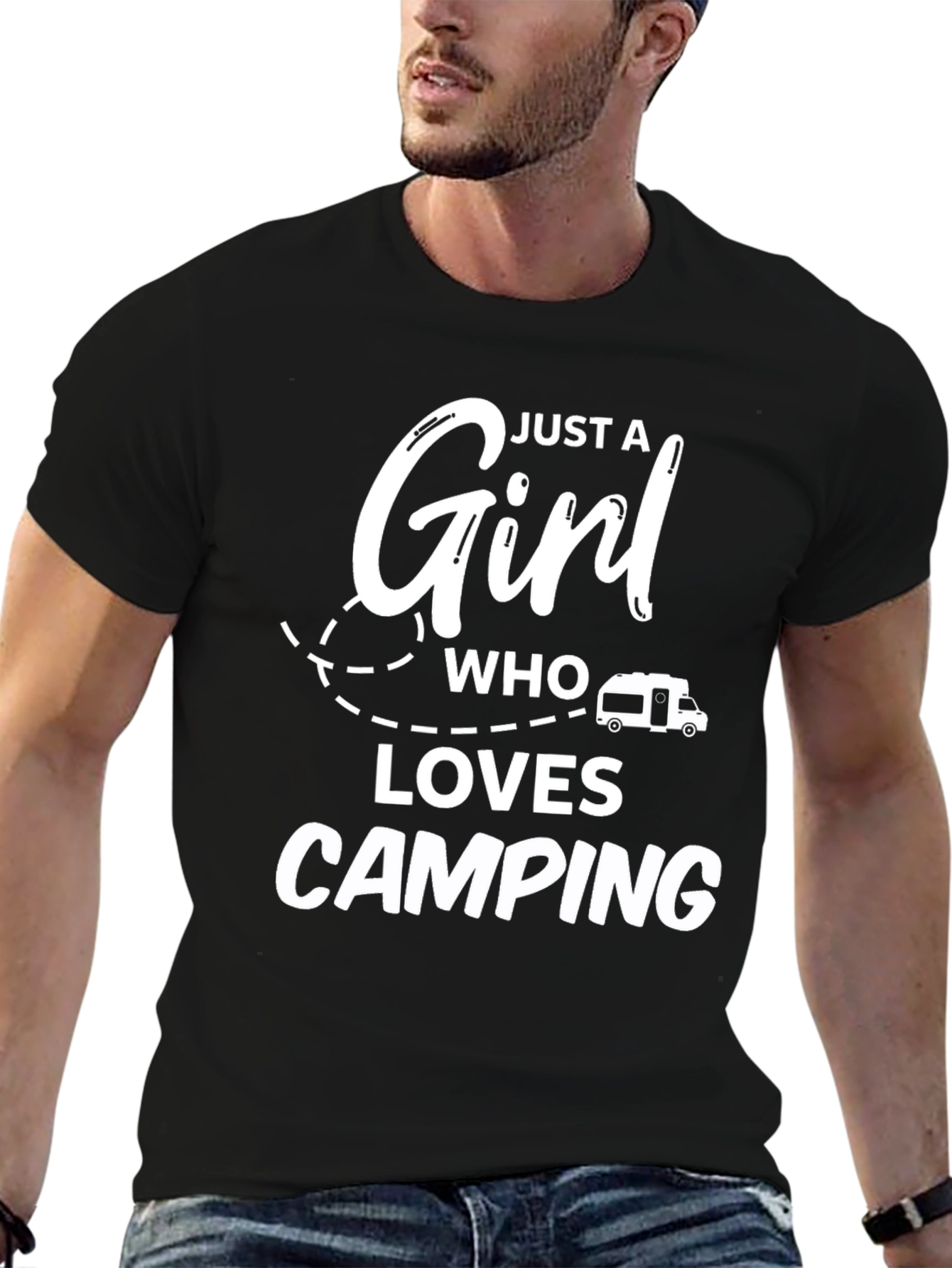 Just a Girl Who Loves Camping T-Shirt