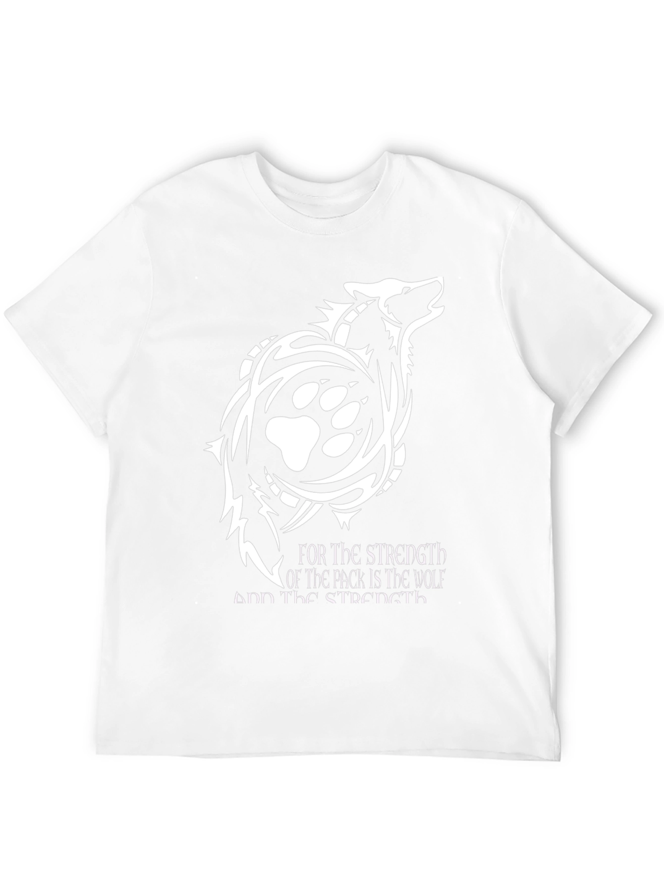 Wolf Pack Strength Graphic Tee - Black