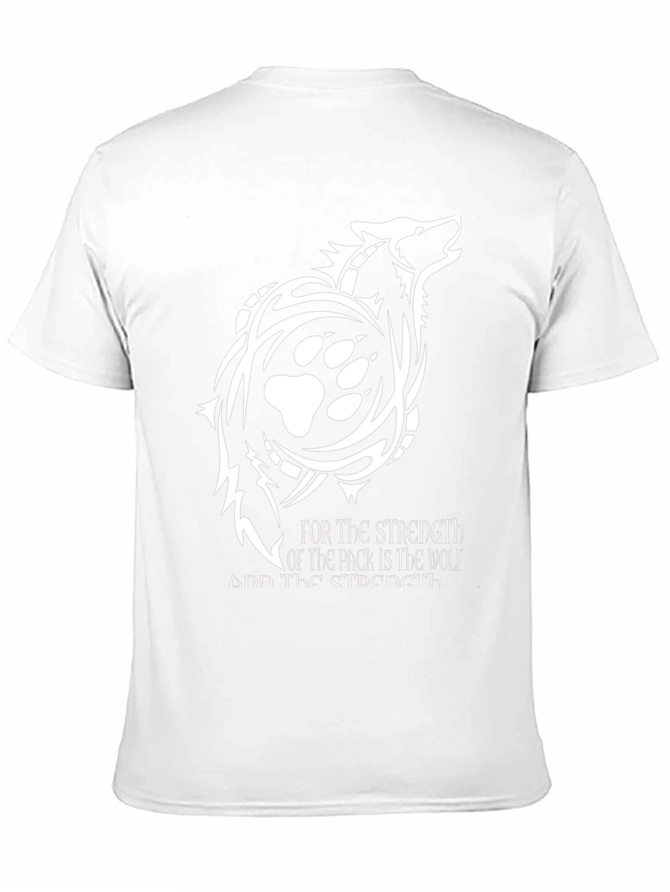 Wolf Pack Strength Graphic Tee - Black