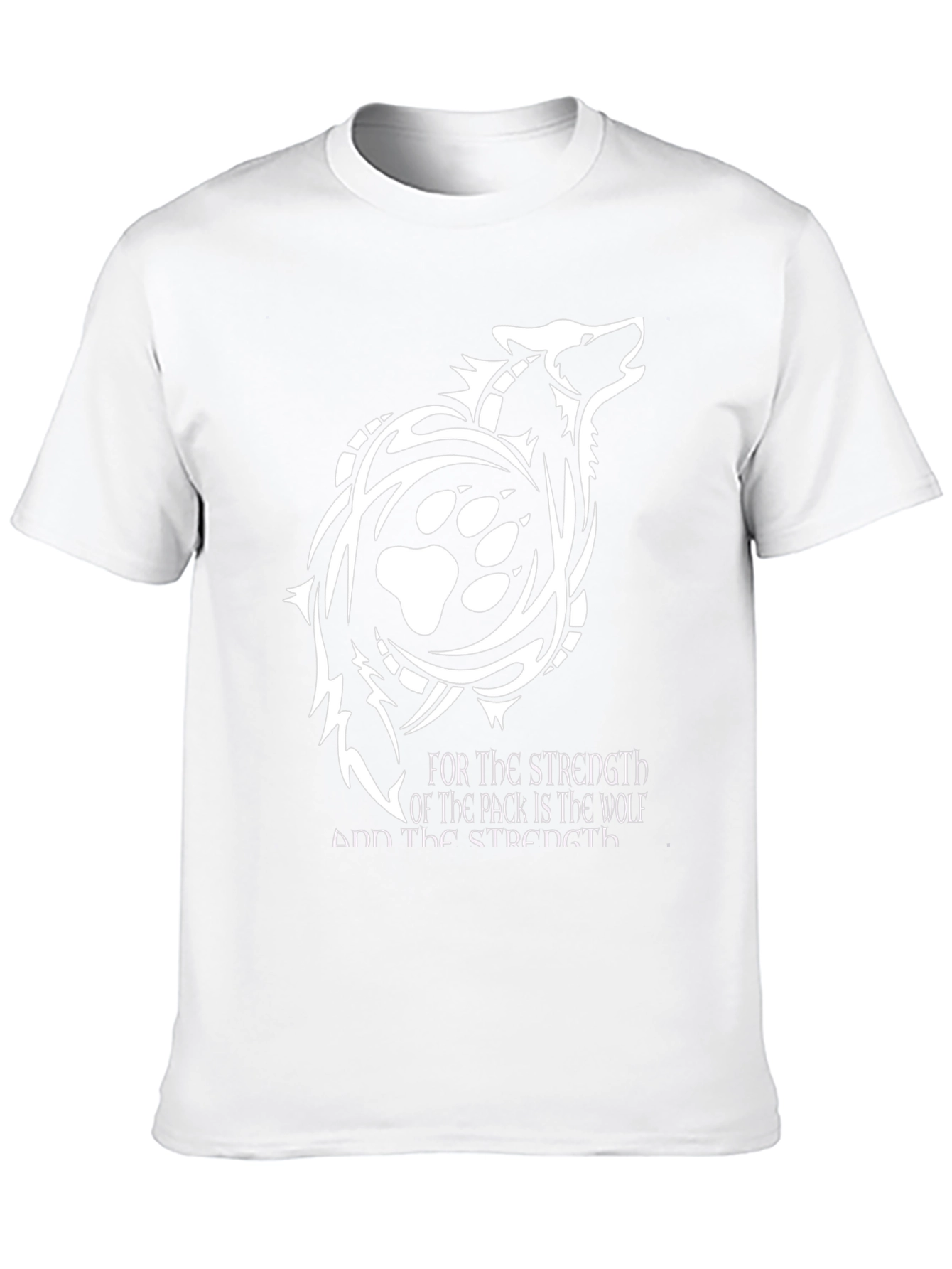 Wolf Pack Strength Graphic Tee - Black