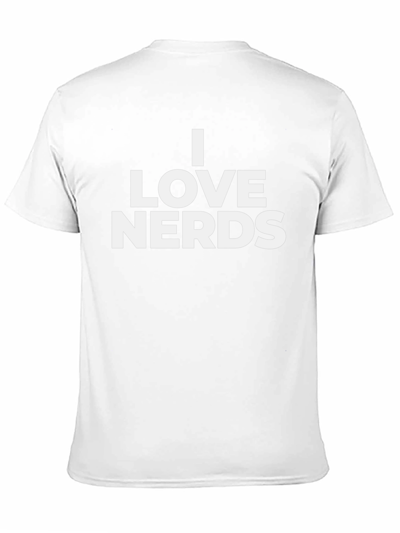 I Love Nerds T-Shirt - Black Crew Neck Tee