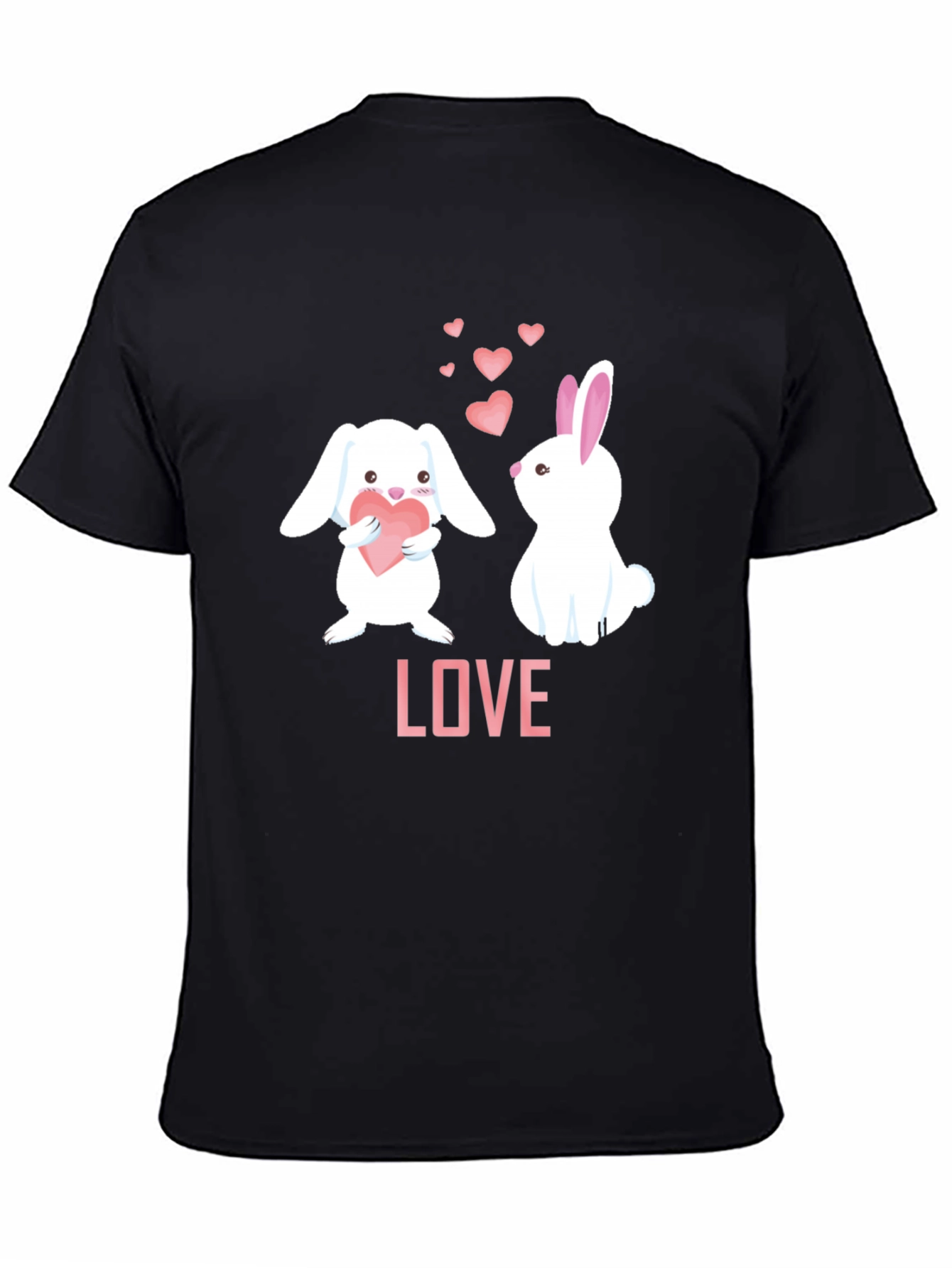 Cute Bunny LOVE Graphic Tee - Valentines Day