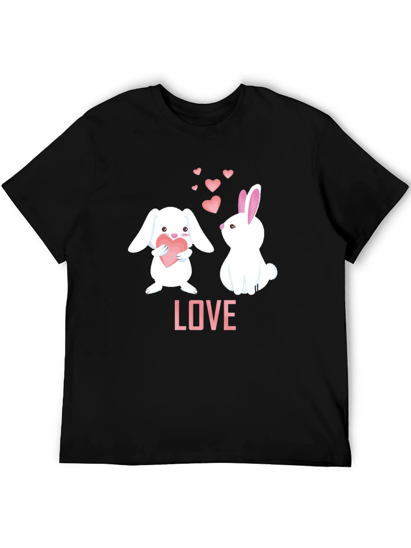 Cute Bunny LOVE Graphic Tee - Valentines Day