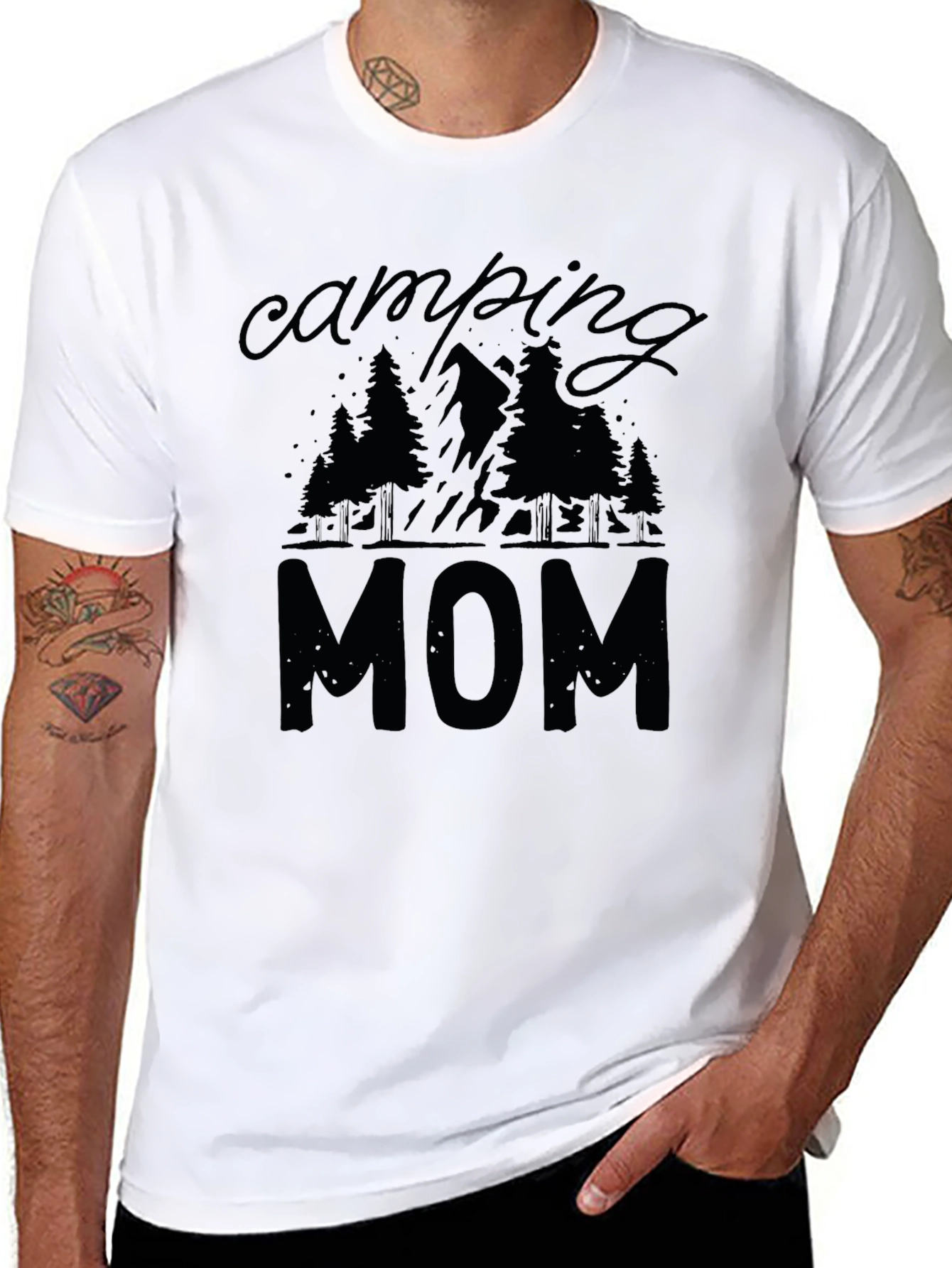Camping Mom Graphic T-Shirt