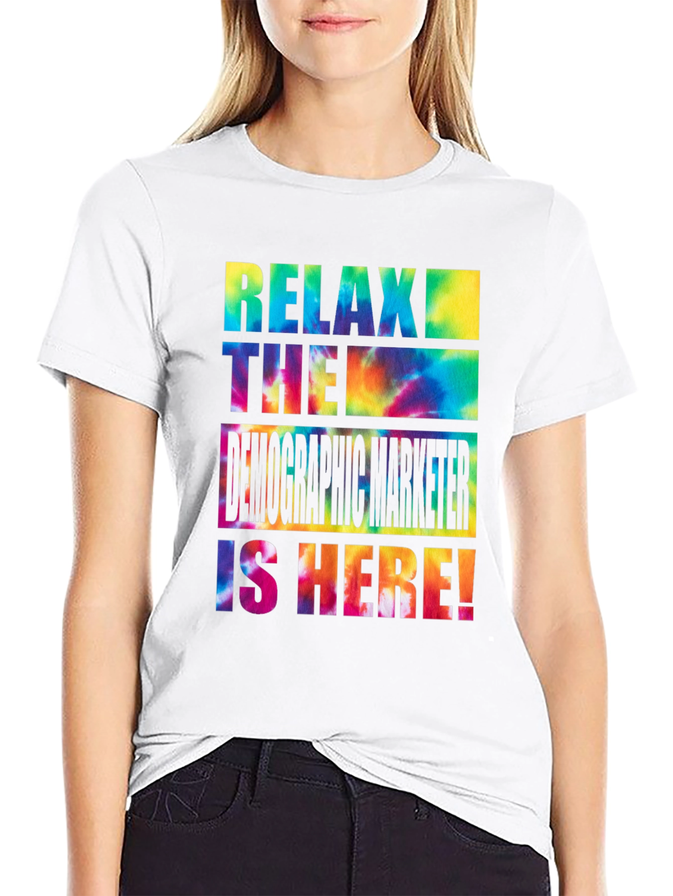 Relax Demographics Marketer Tie Dye T-Shirt
