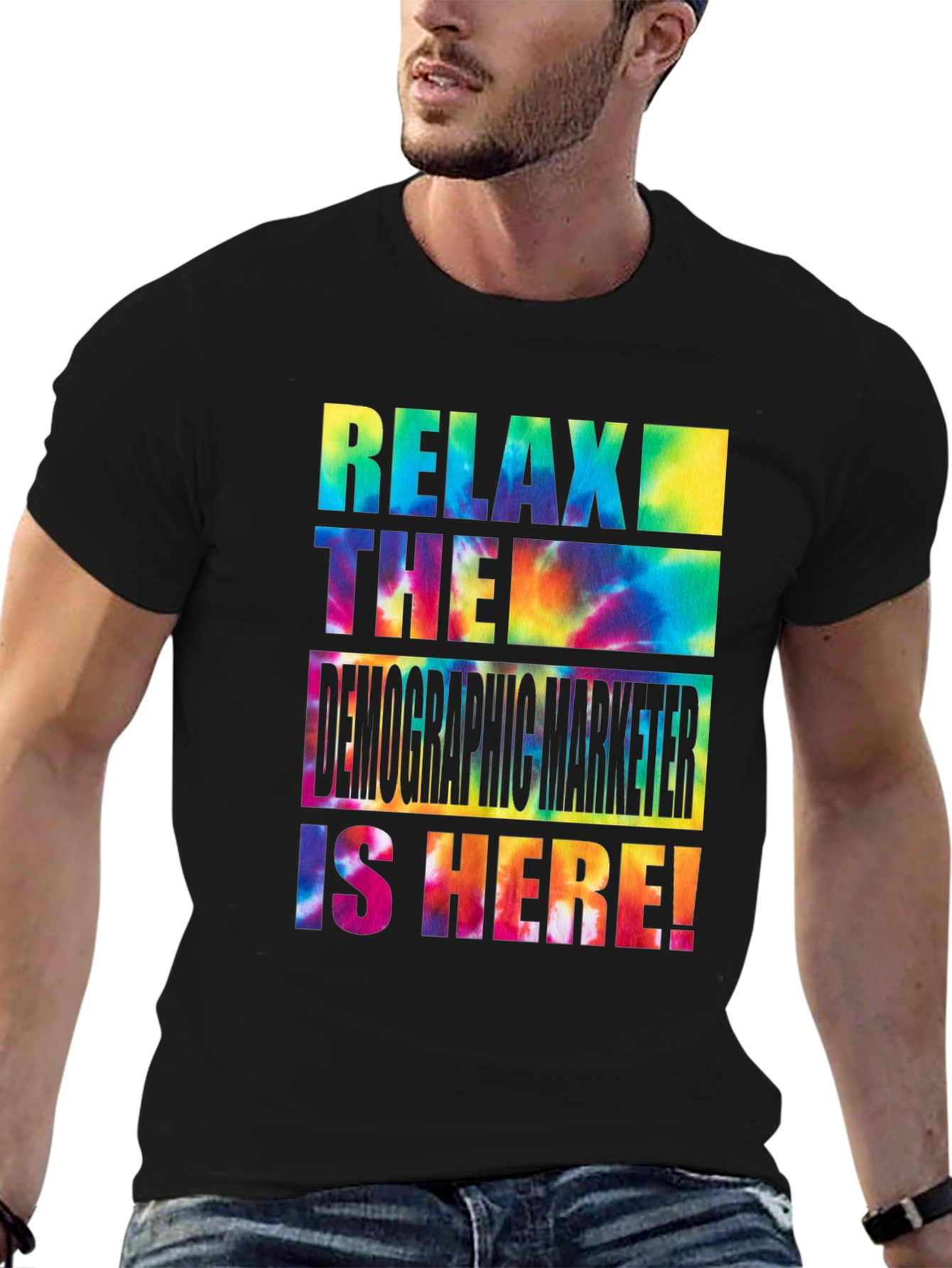 Relax Demographics Marketer Tie Dye T-Shirt