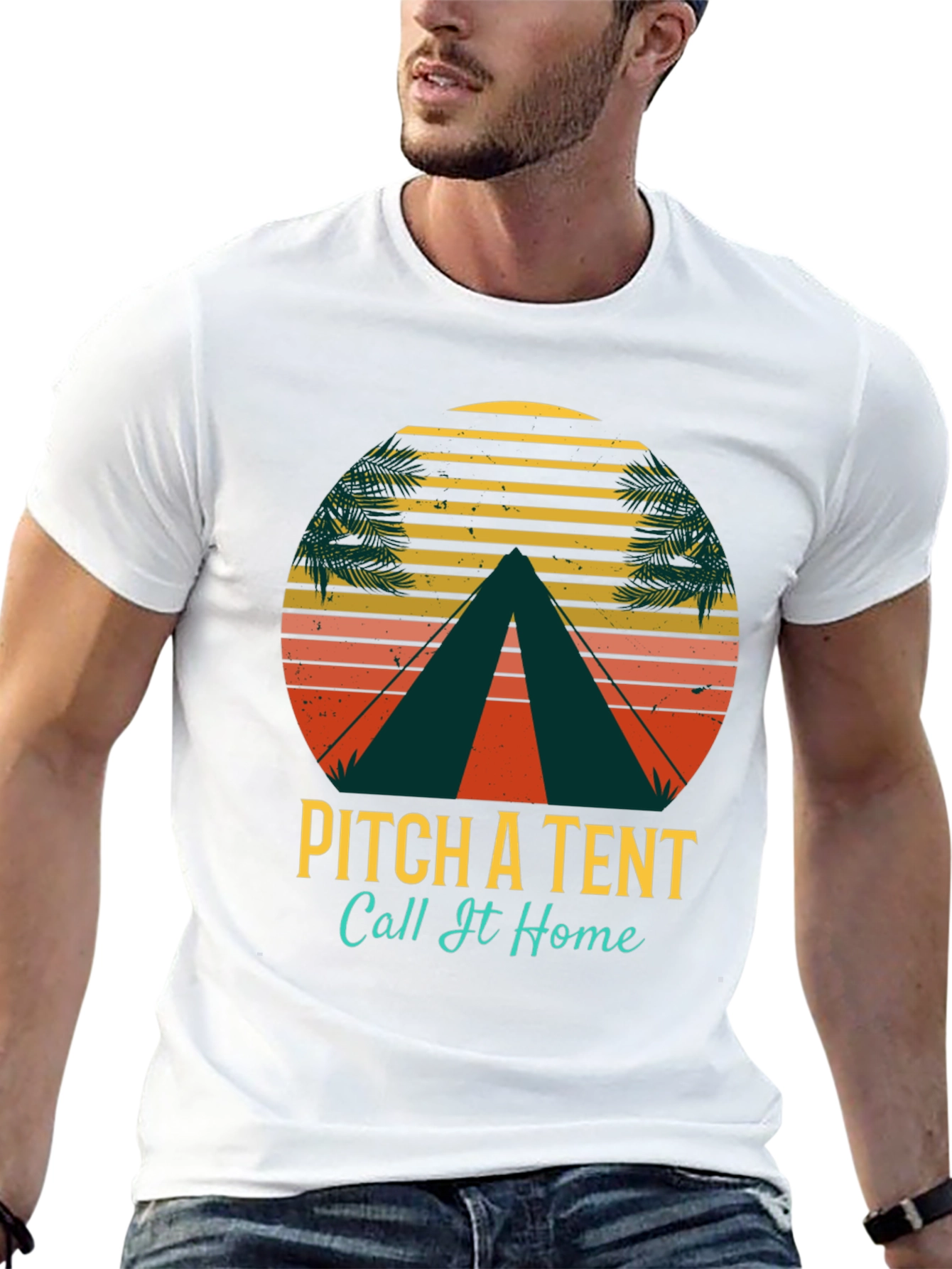 Pitch a Tent Camping T-Shirt - Outdoor Adventure