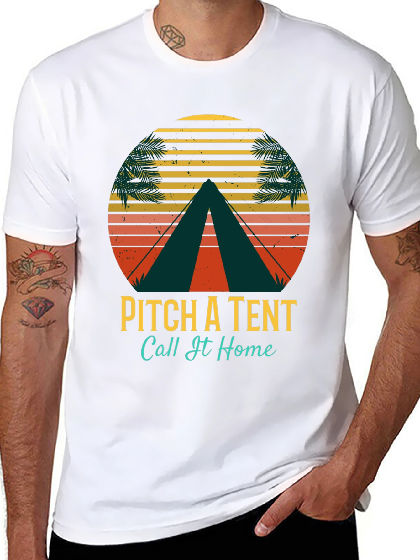 Pitch a Tent Camping T-Shirt - Outdoor Adventure