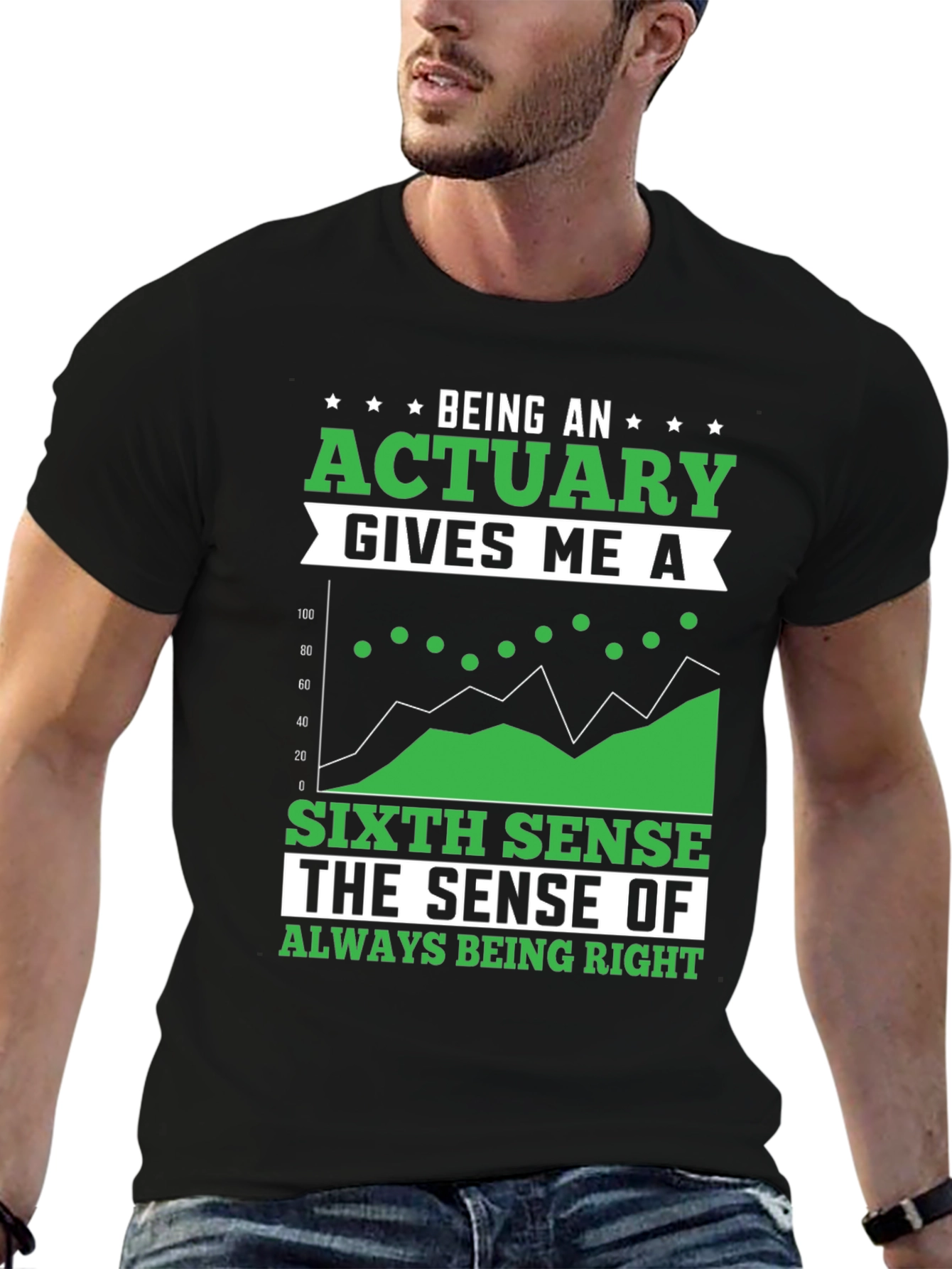 Actuary Sixth Sense Graphic T-Shirt