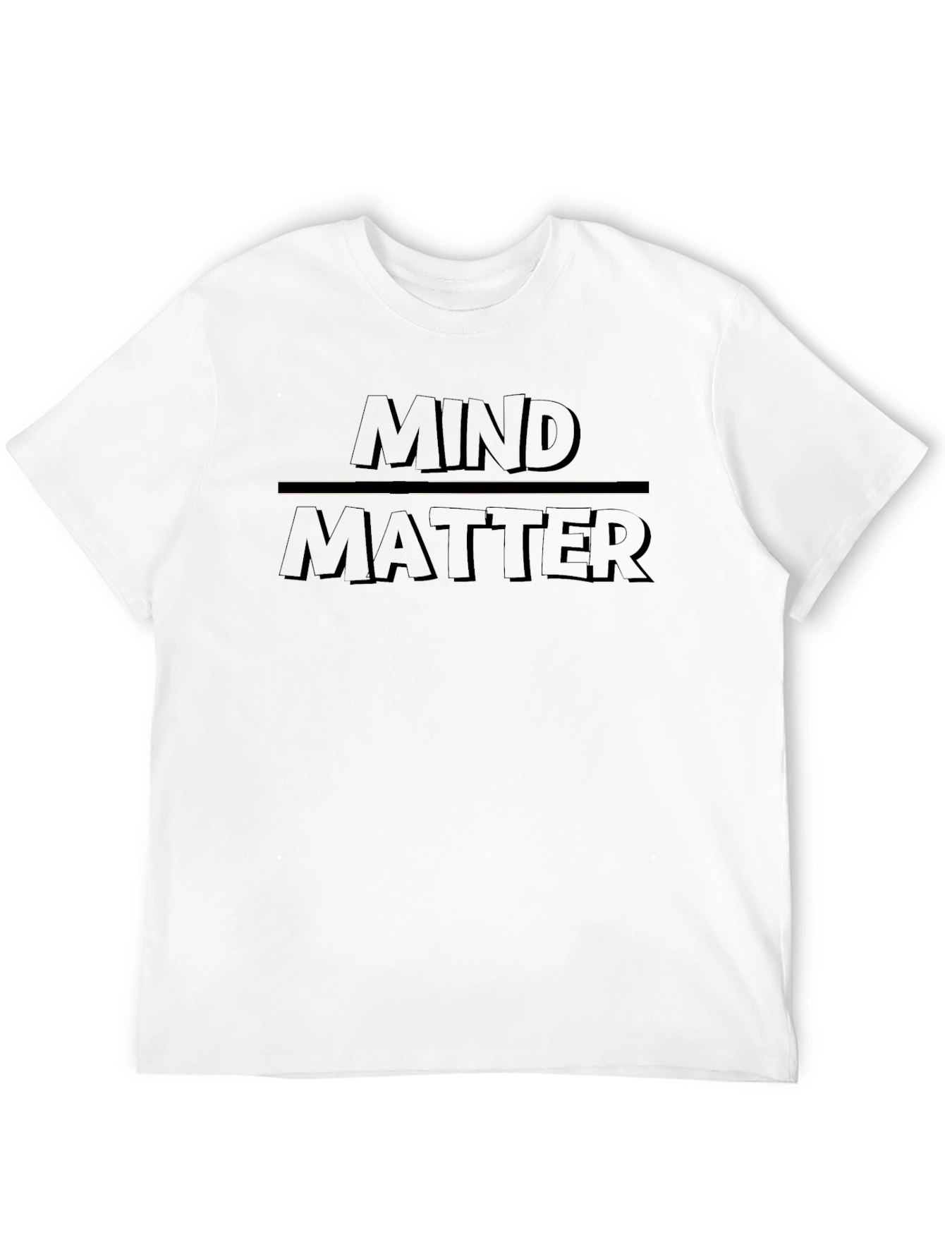 Mind Over Matter Black Graphic Tee