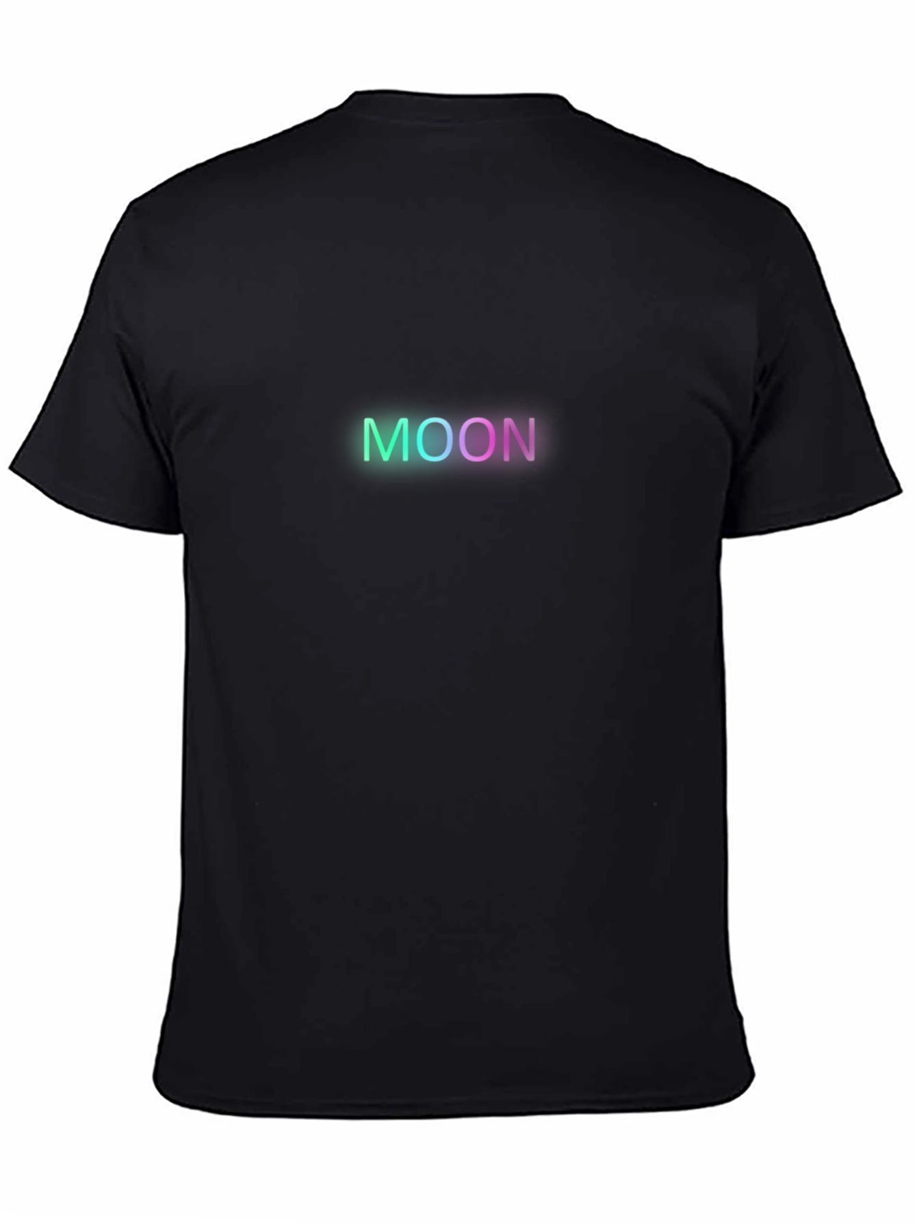 Neon Moon Graphic Black T-Shirt
