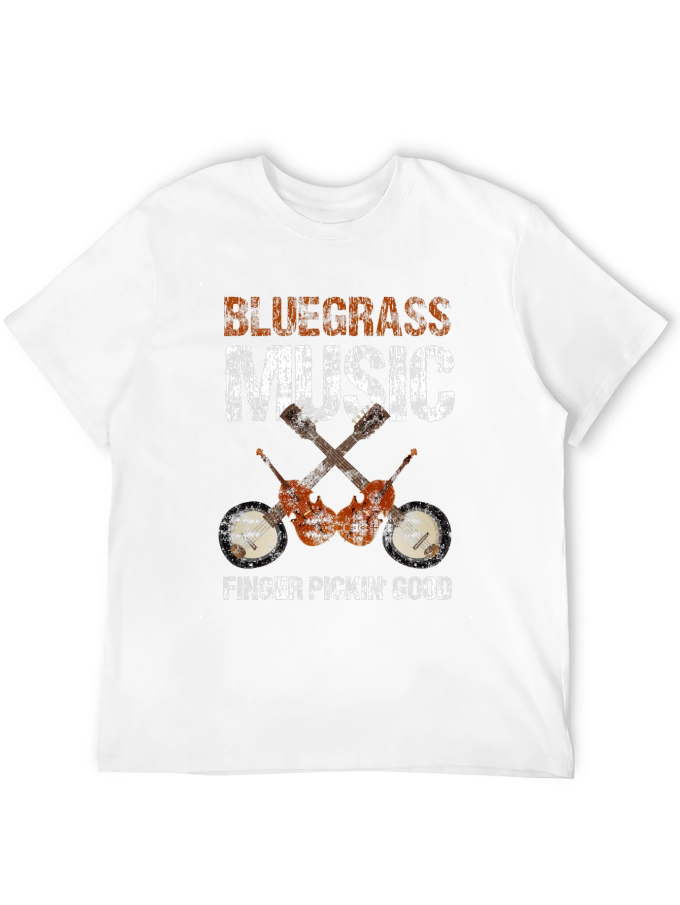 Bluegrass Music T-Shirt - Finger Pickin Good!