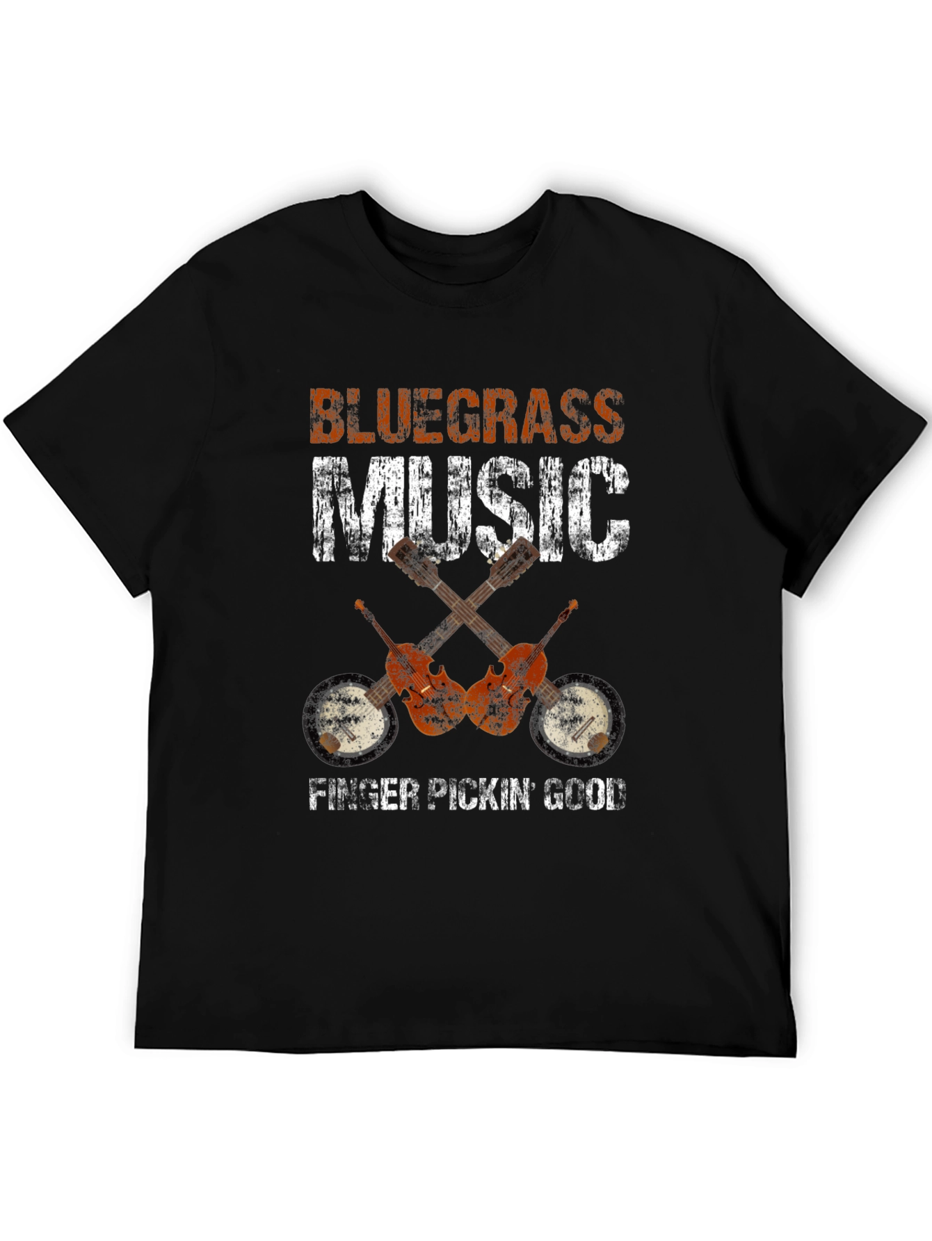 Bluegrass Music T-Shirt - Finger Pickin Good!