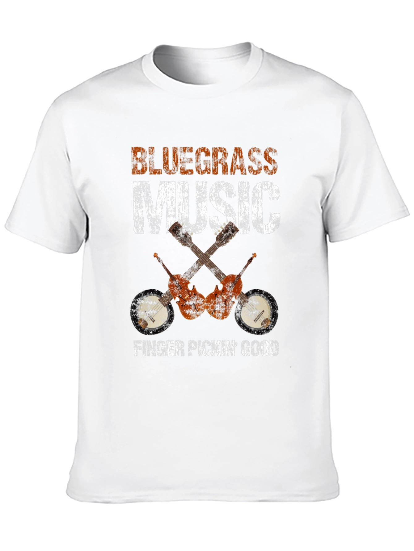 Bluegrass Music T-Shirt - Finger Pickin Good!