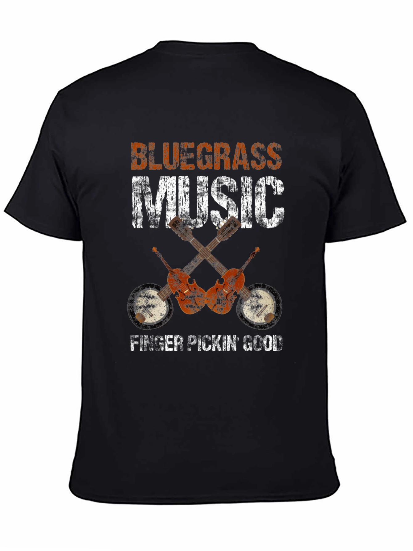 Bluegrass Music T-Shirt - Finger Pickin Good!