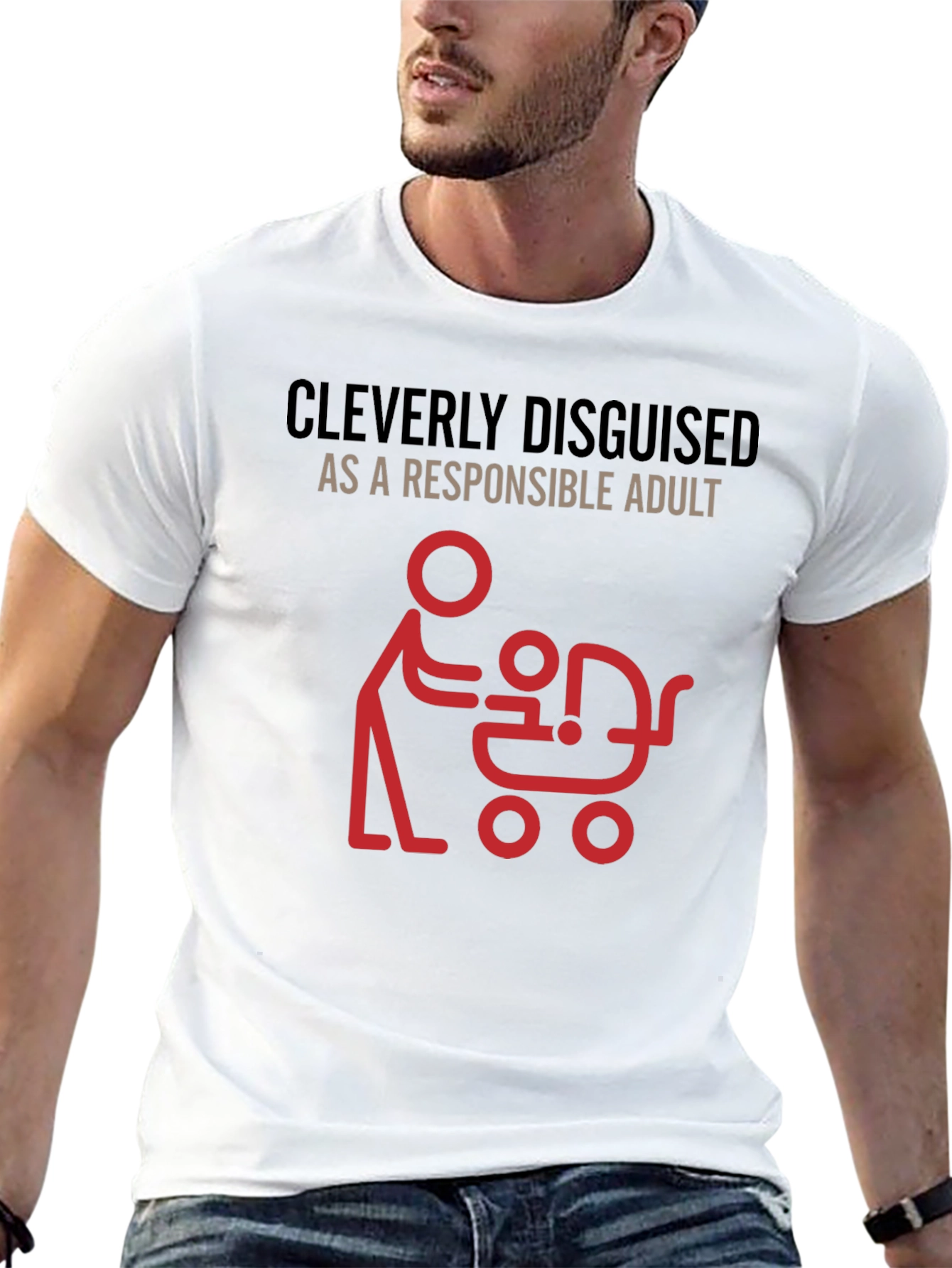 Cleverly Disguised Dad Graphic T-Shirt