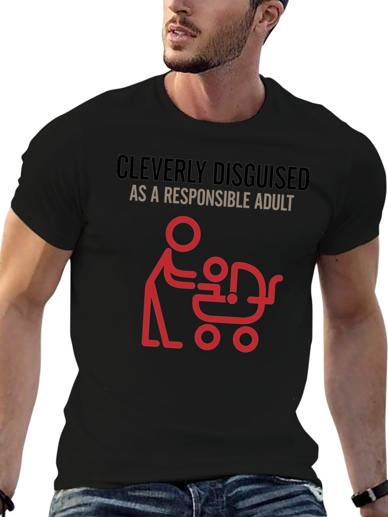 Cleverly Disguised Dad Graphic T-Shirt