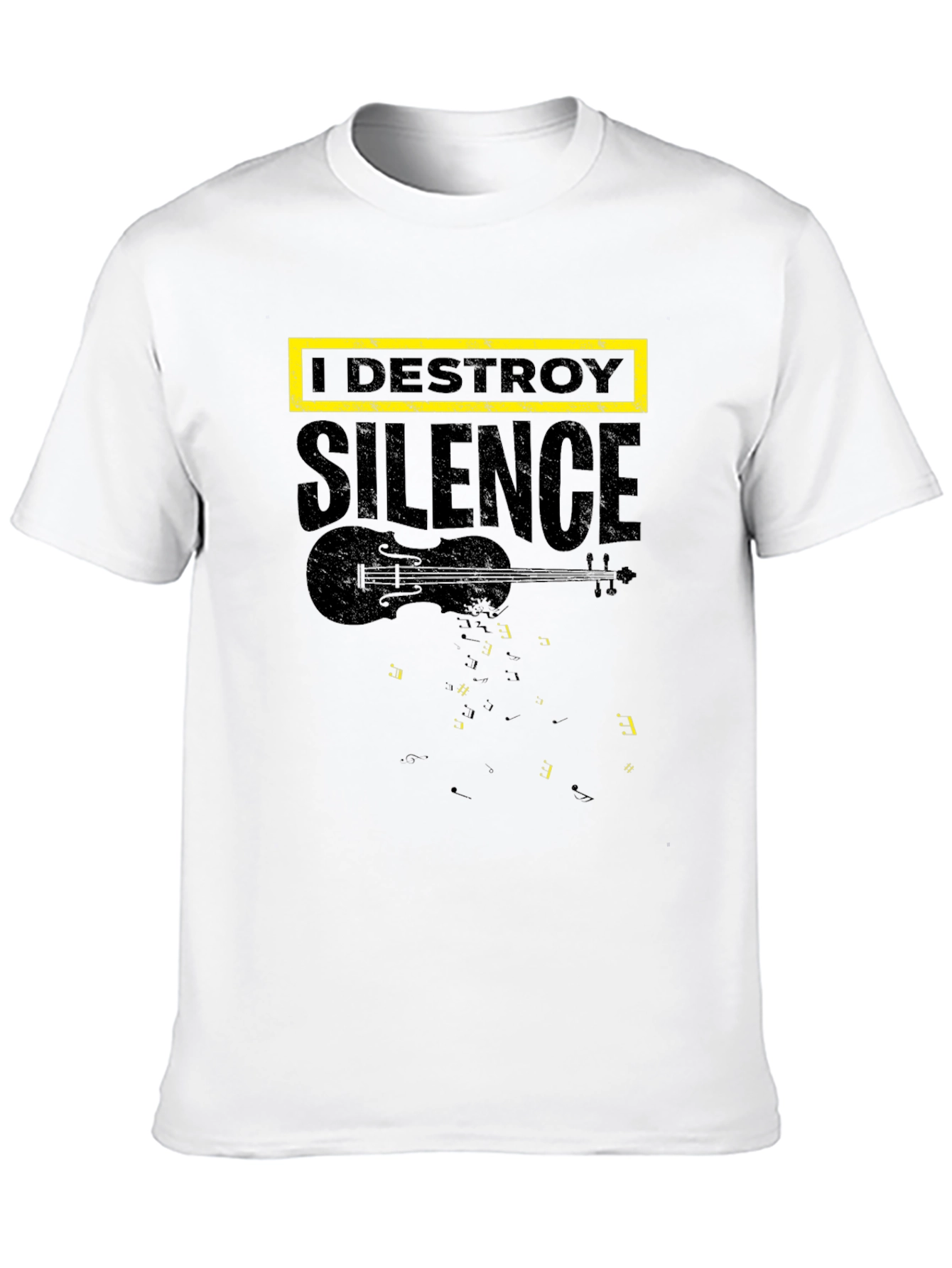 I Destroy Silence Graphic T-Shirt - Musician Tee