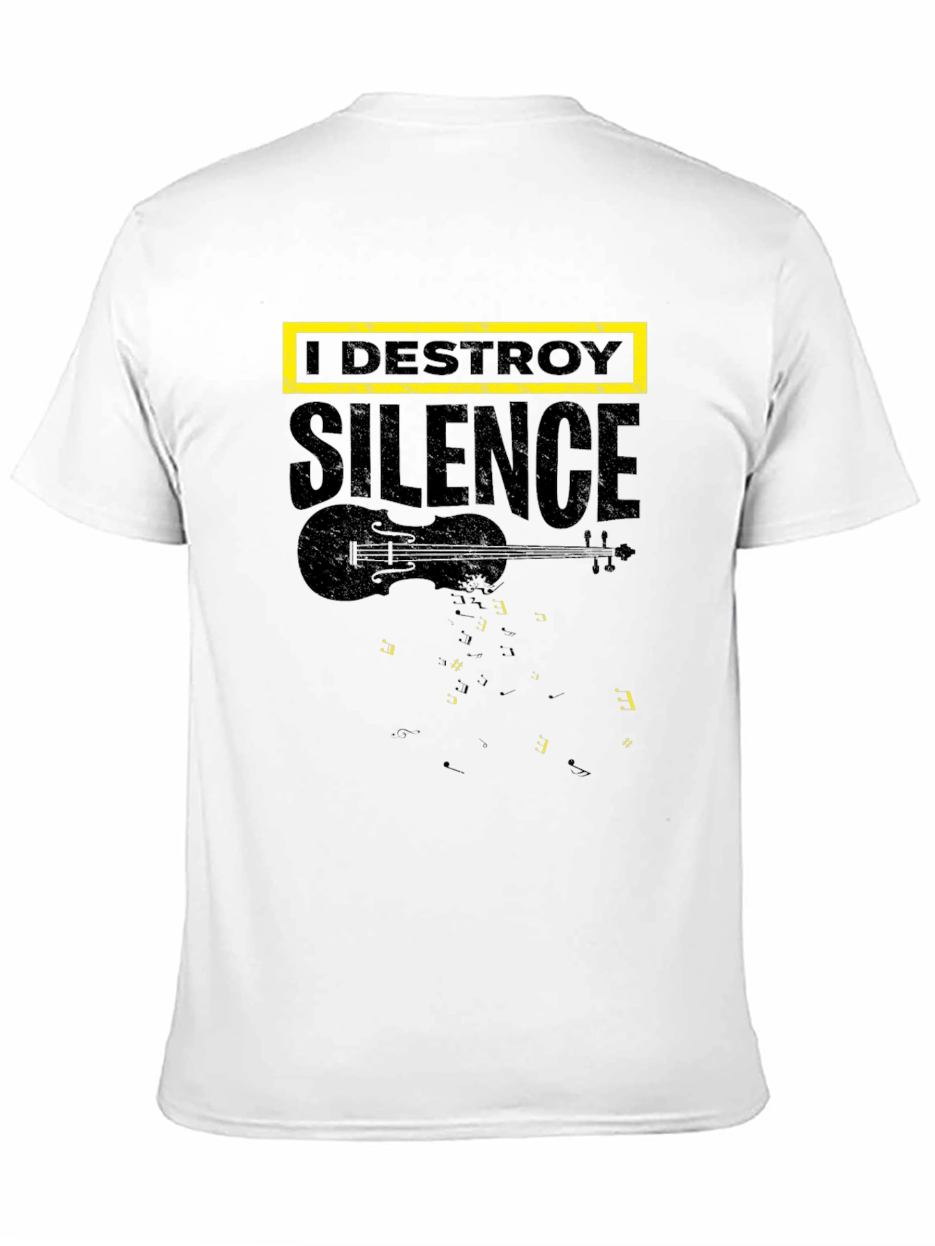 I Destroy Silence Graphic T-Shirt - Musician Tee