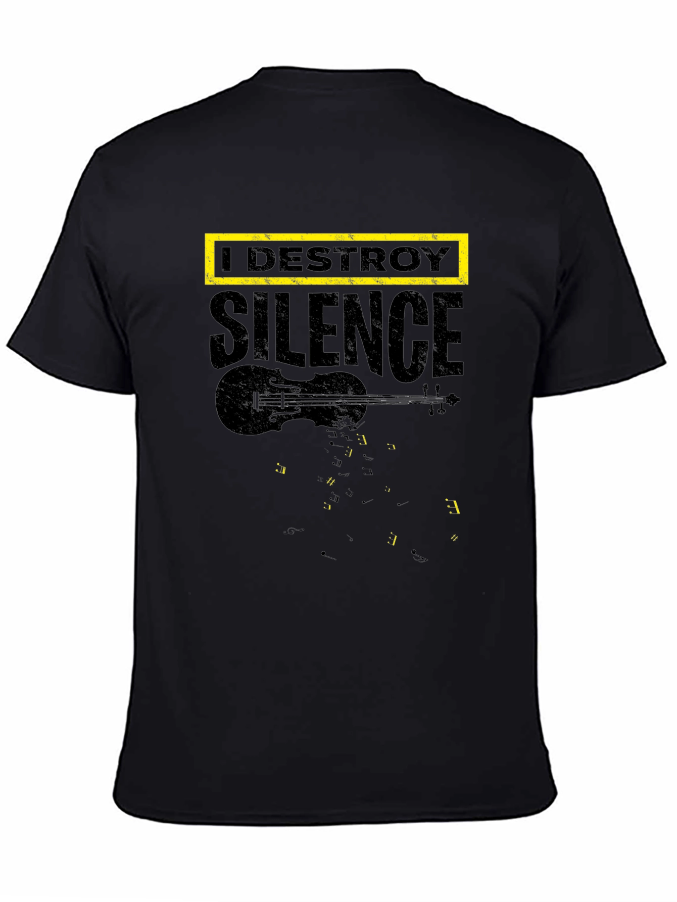I Destroy Silence Graphic T-Shirt - Musician Tee